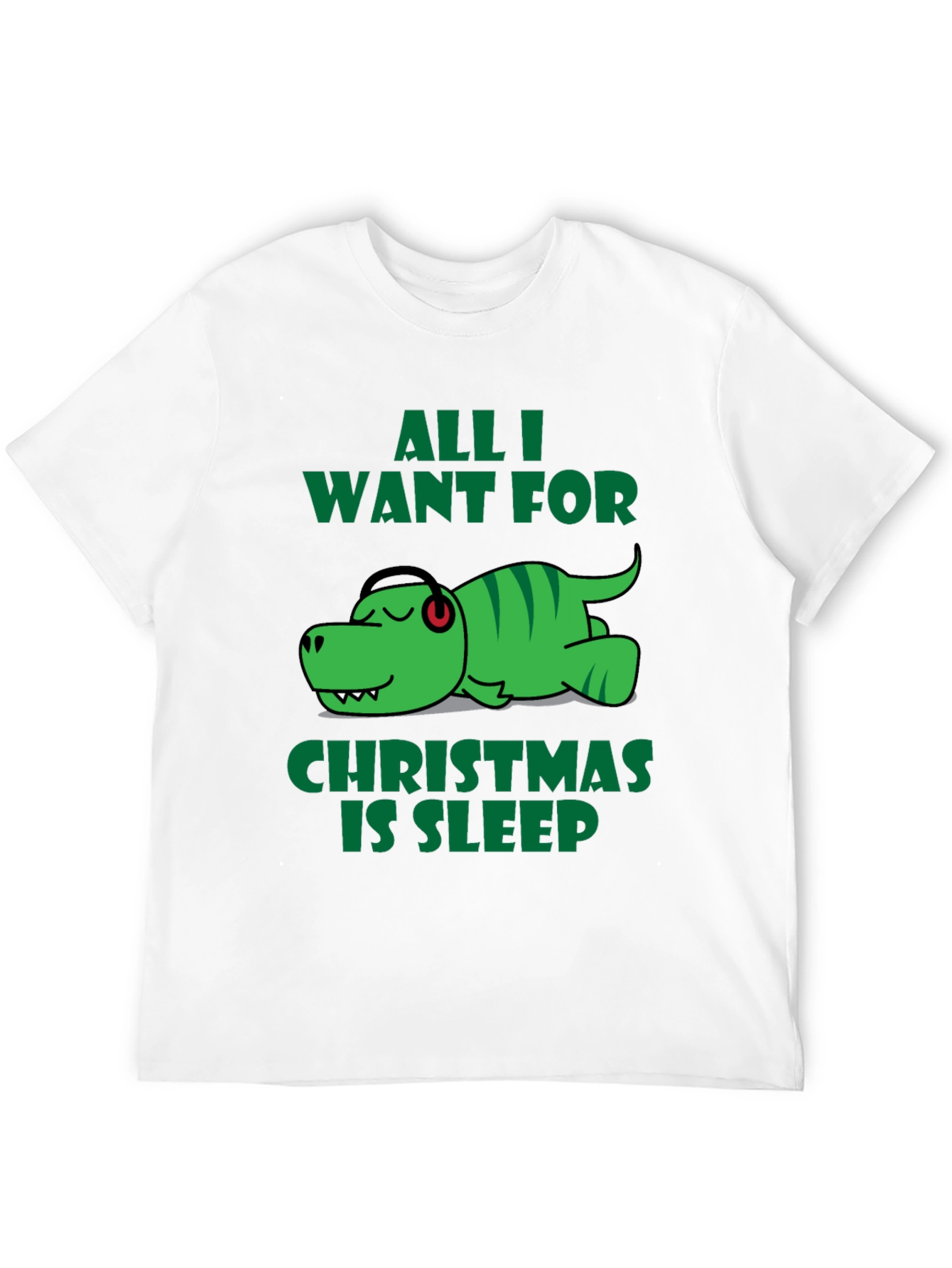 Funny Dinosaur Christmas Sleep T-Shirt