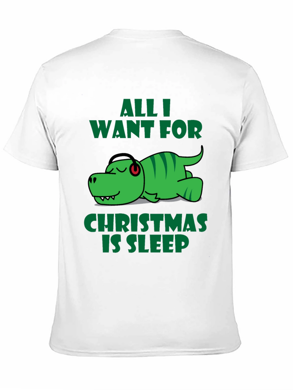 Funny Dinosaur Christmas Sleep T-Shirt