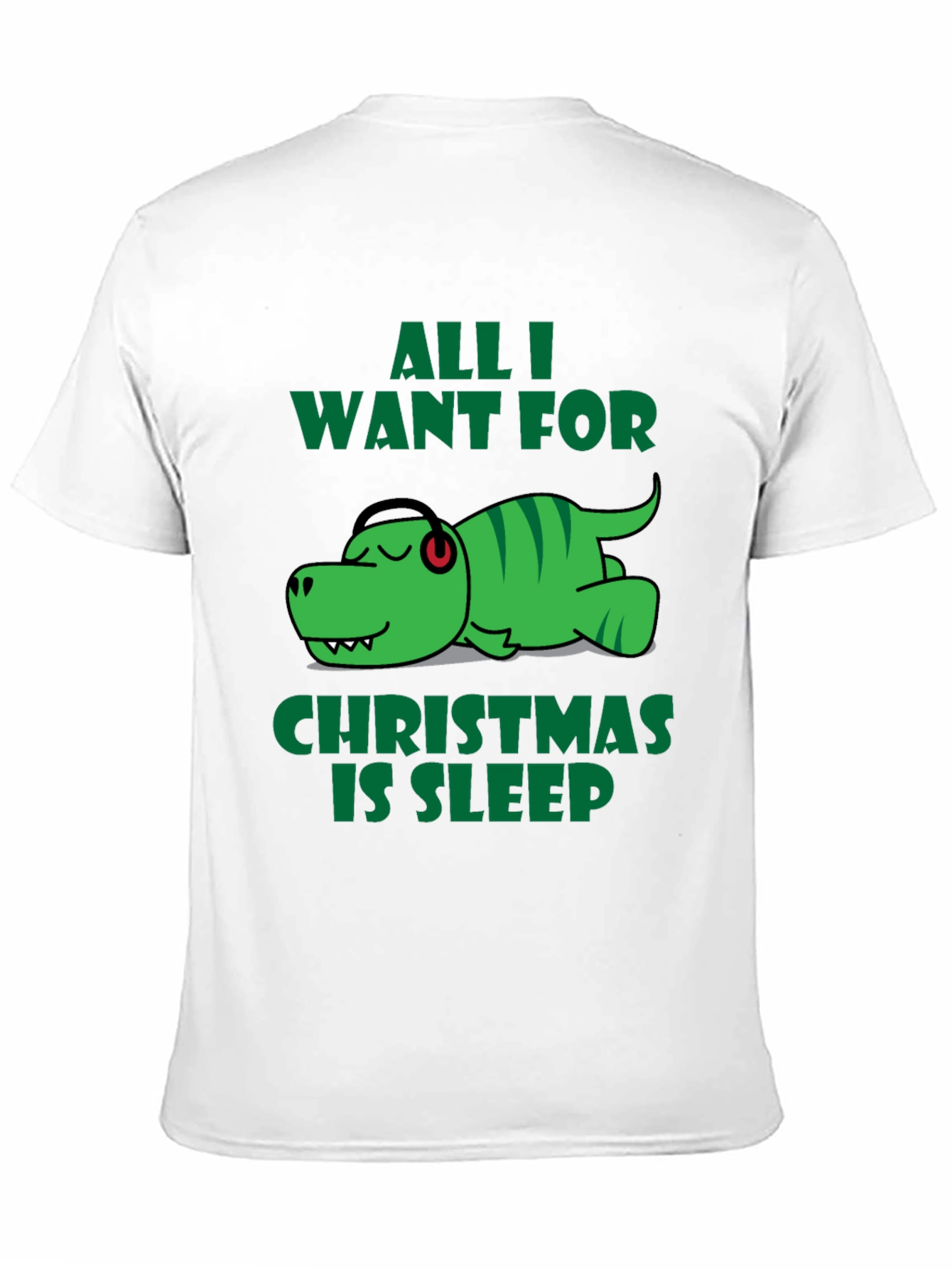 Funny Dinosaur Christmas Sleep T-Shirt