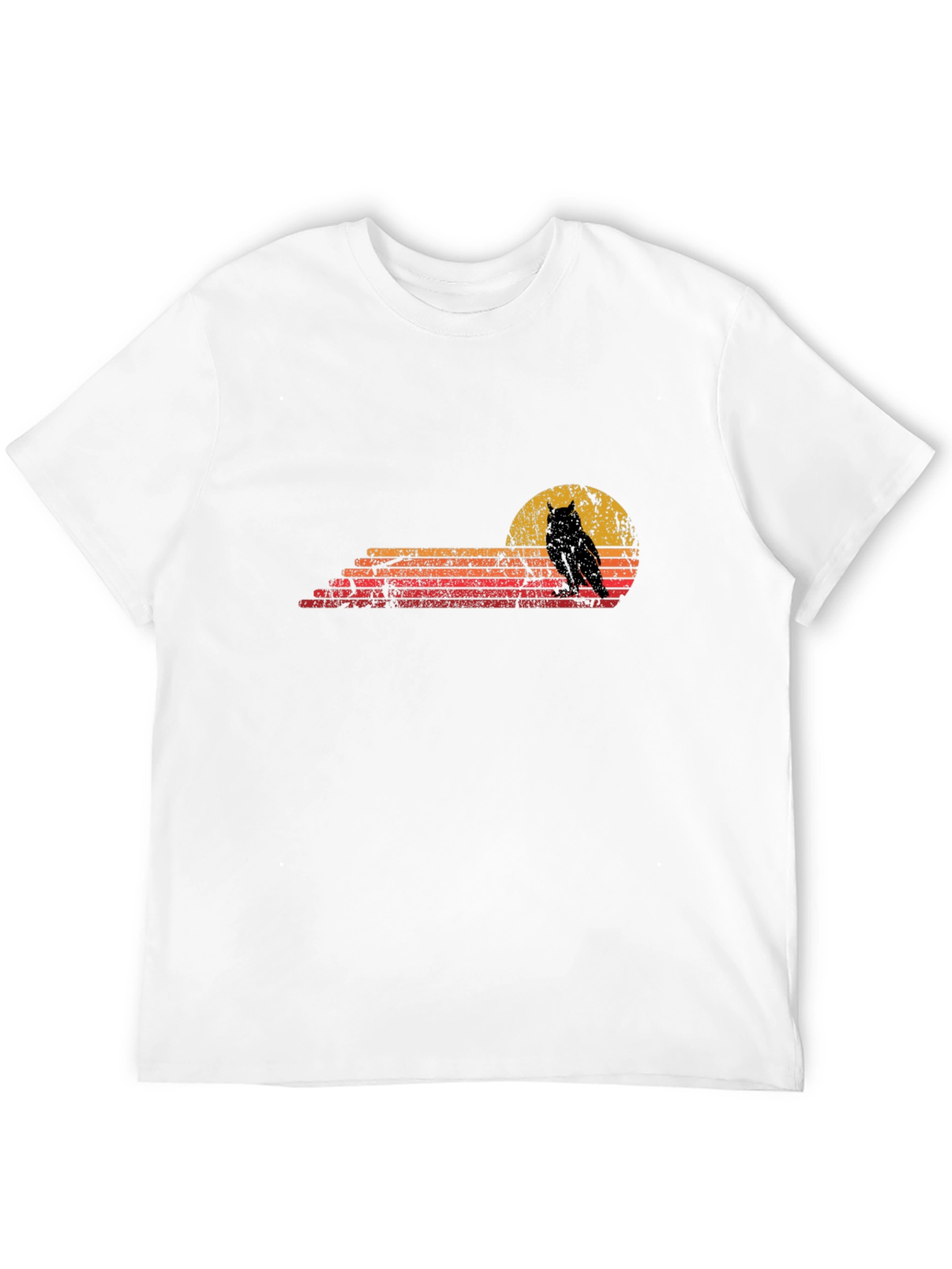 Retro Owl Sunset Graphic Tee