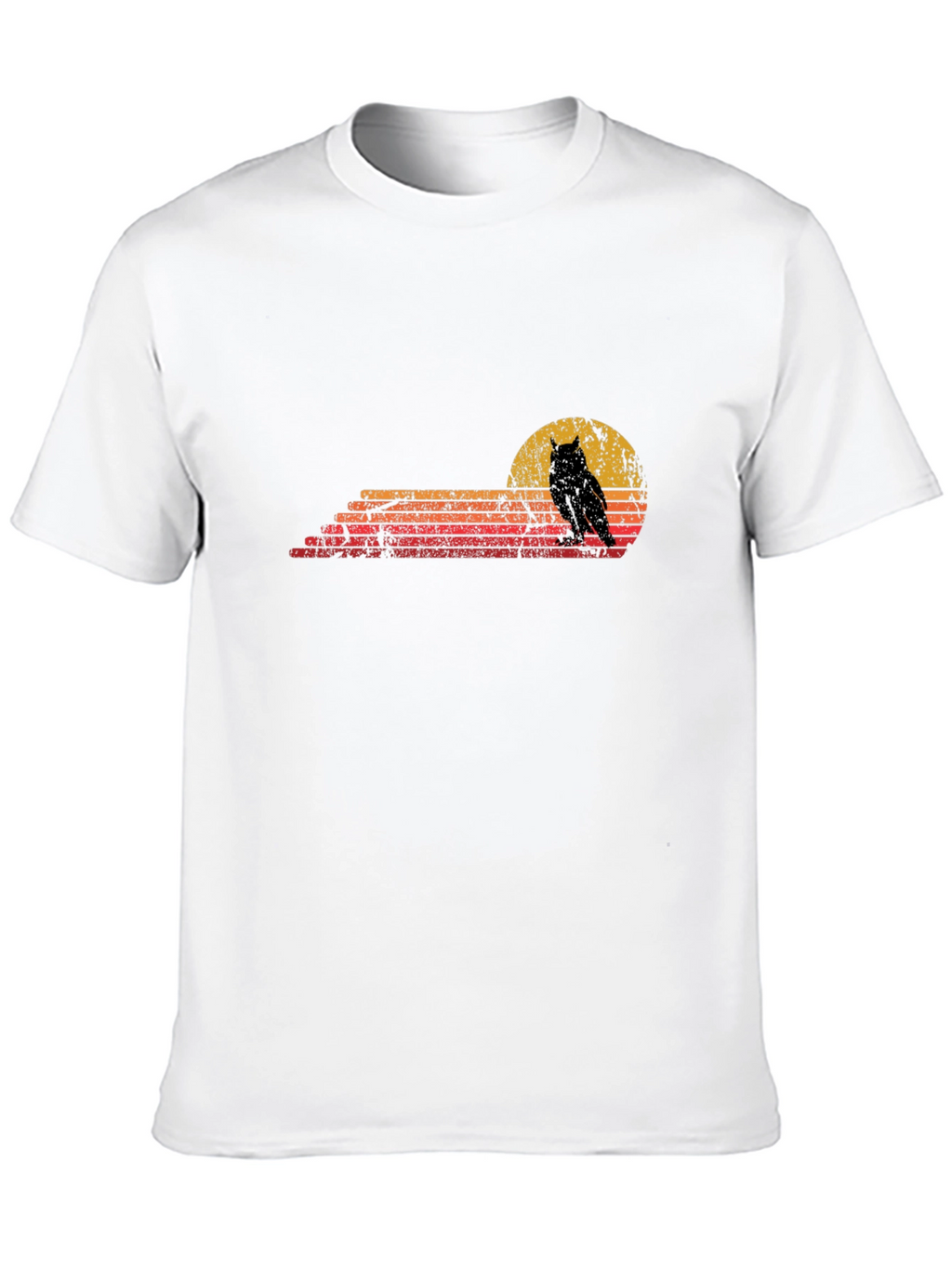 Retro Owl Sunset Graphic Tee