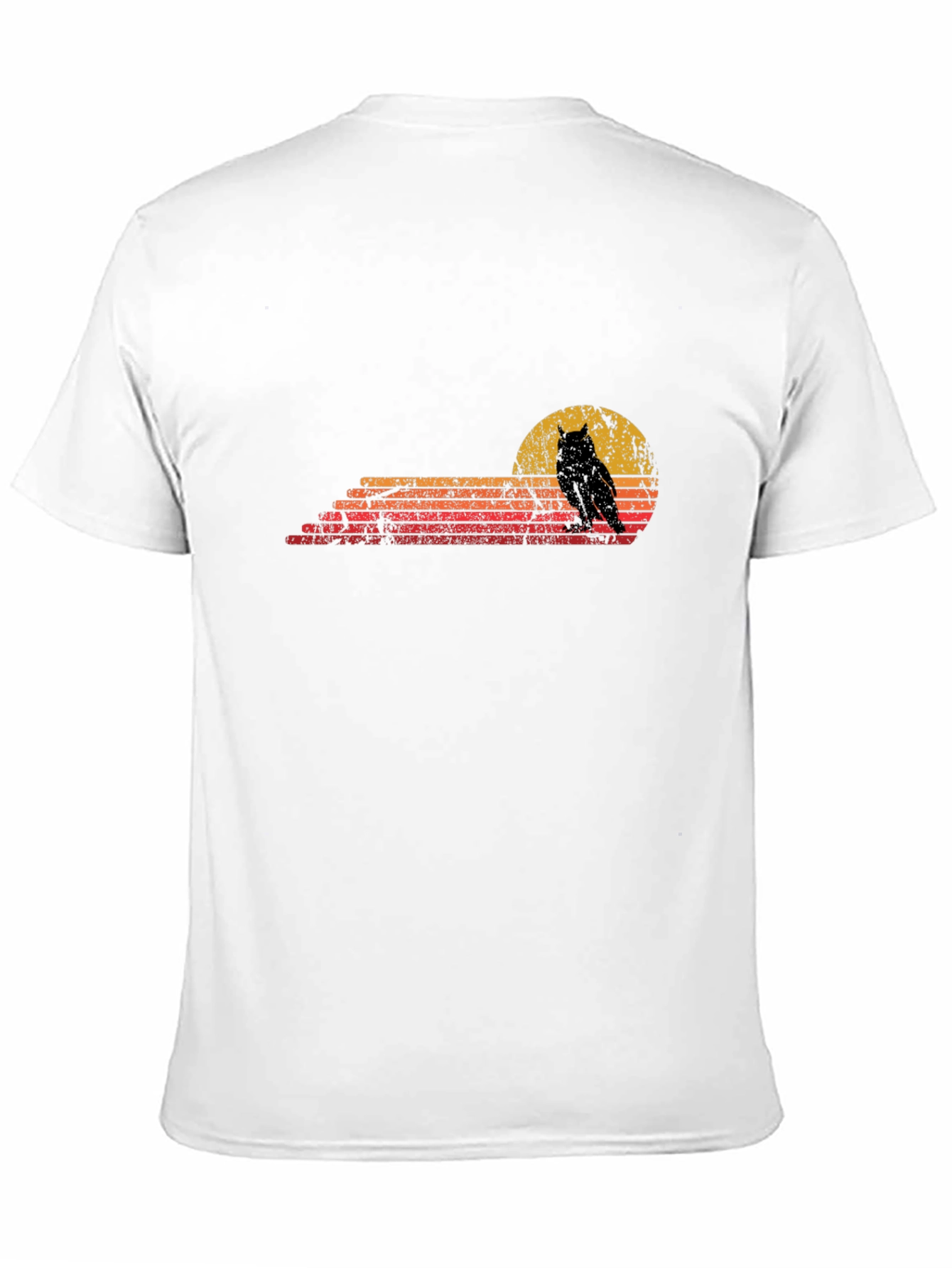 Retro Owl Sunset Graphic Tee