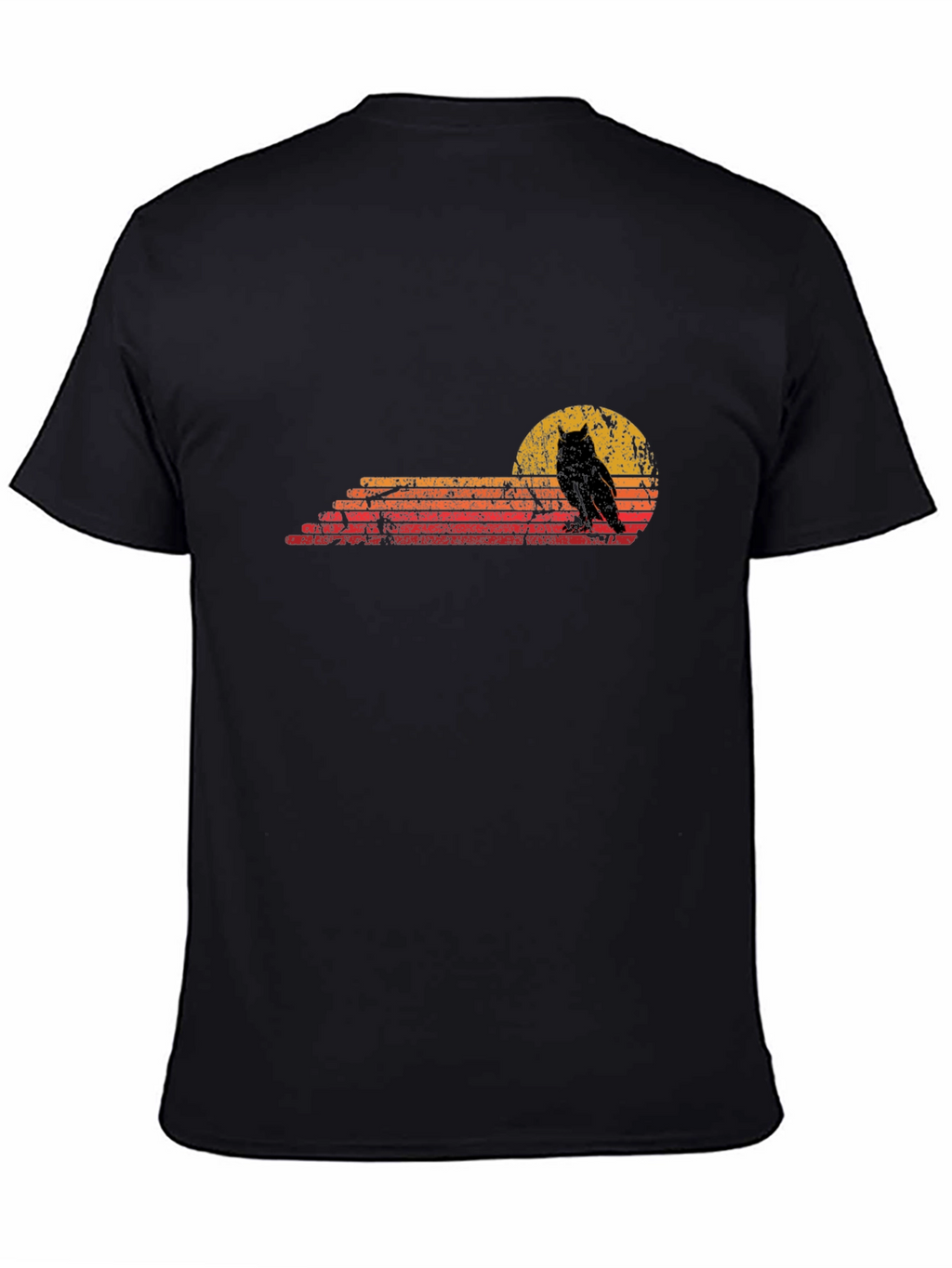 Retro Owl Sunset Graphic Tee