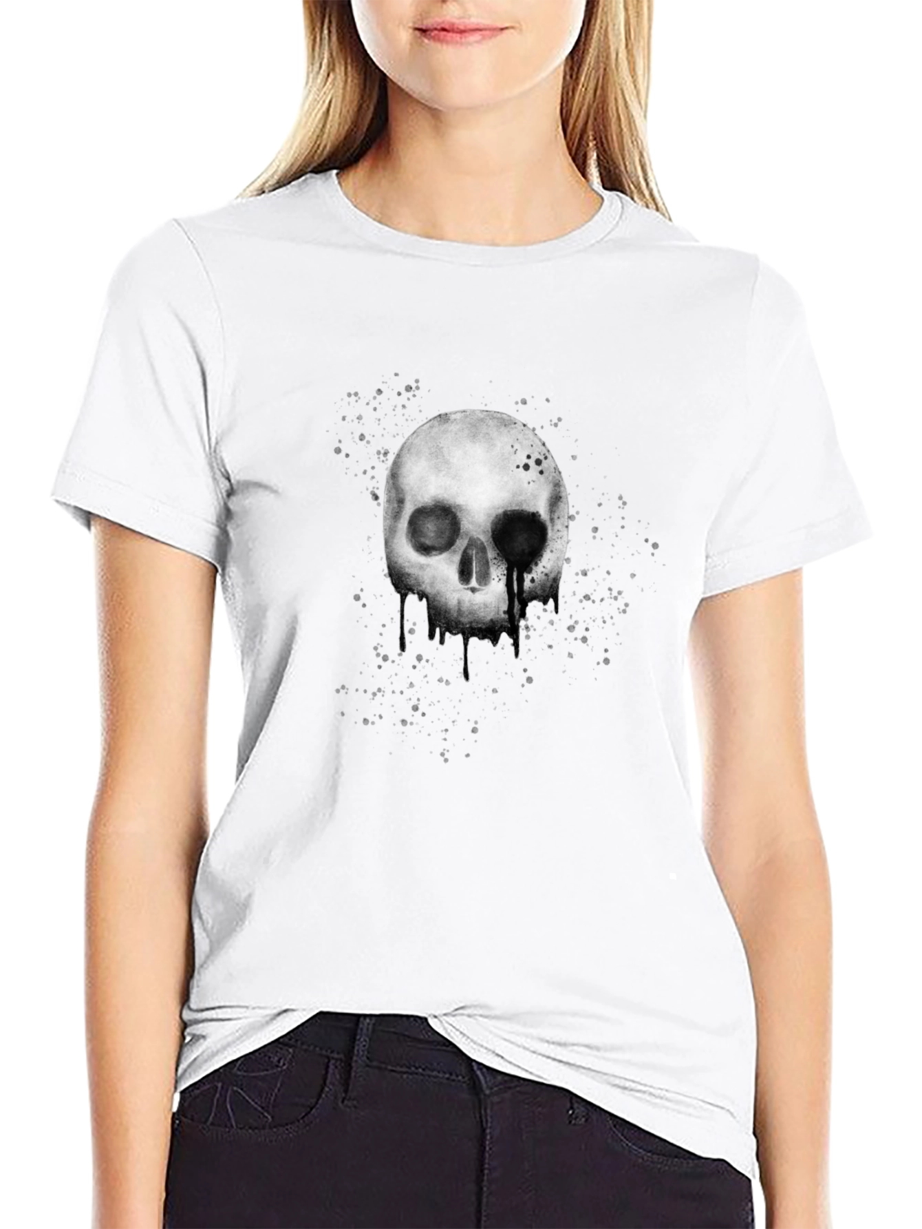 Skull Graphic T-Shirt - Black