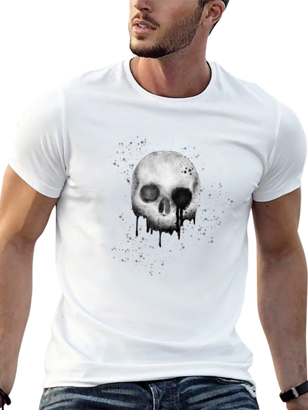 Skull Graphic T-Shirt - Black