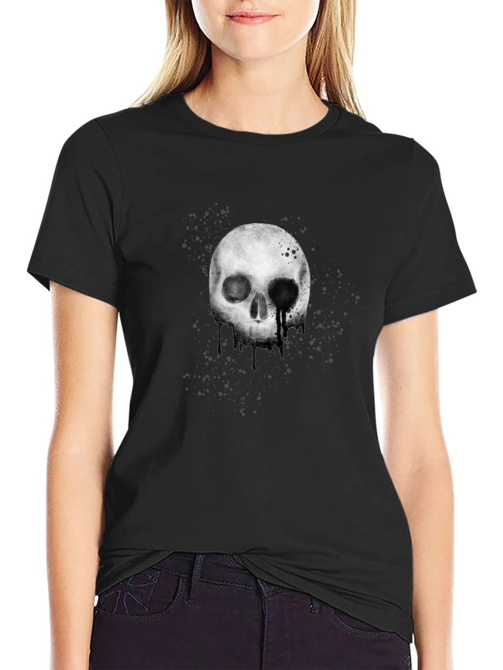 Skull Graphic T-Shirt - Black