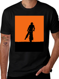 Silhouette Motorbike Graphic Tee - Black