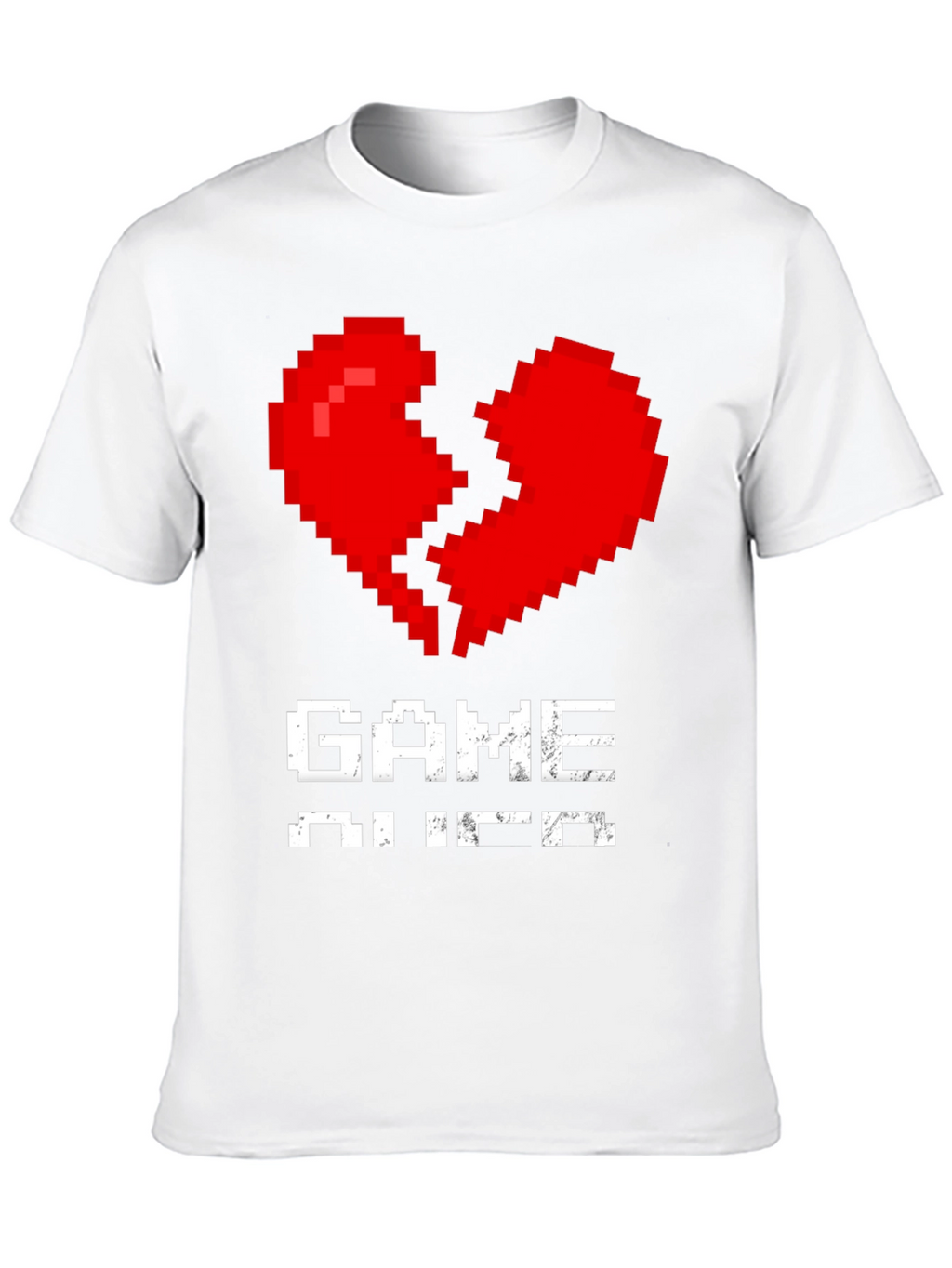 Pixel Heart Game Over T-Shirt