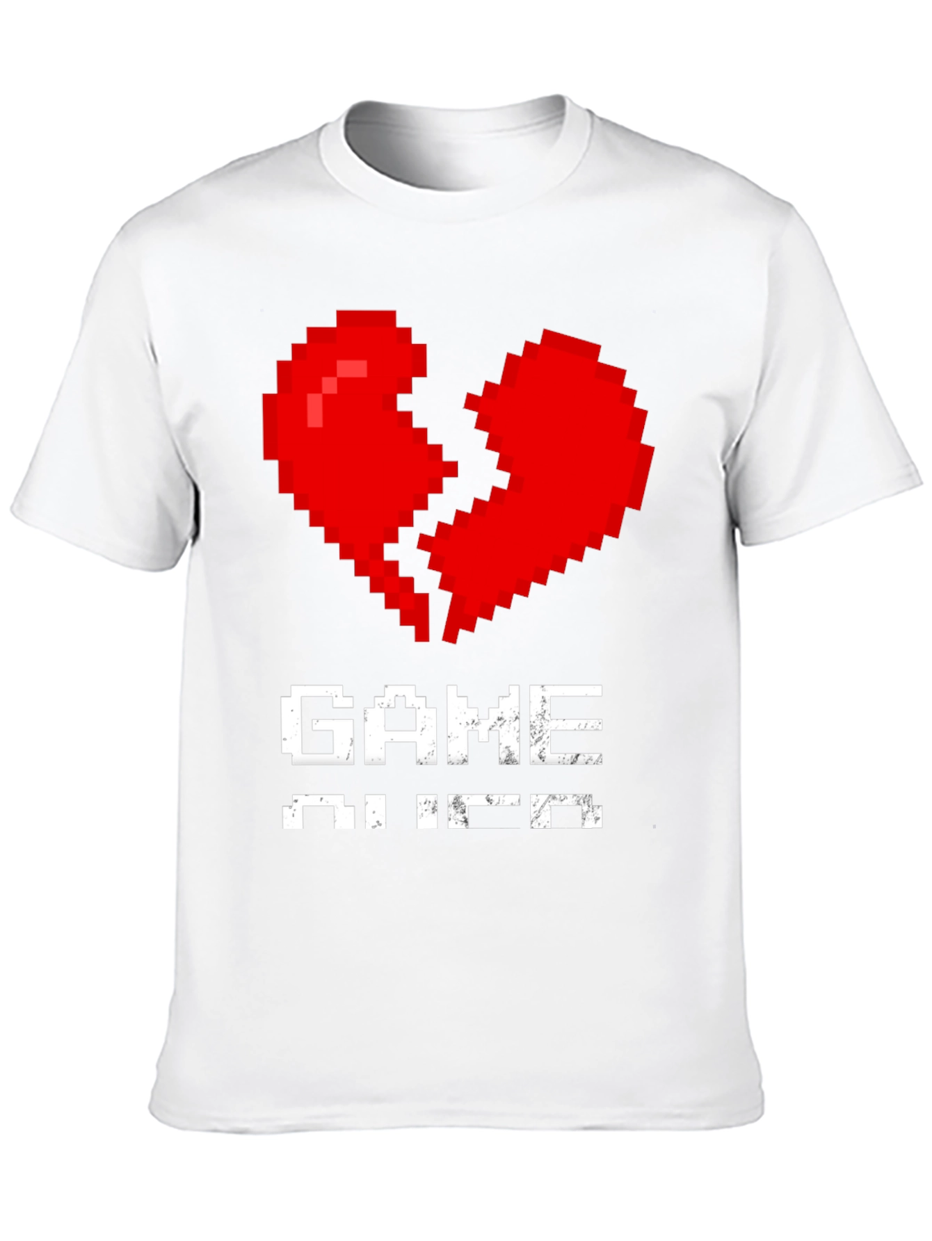Pixel Heart Game Over T-Shirt