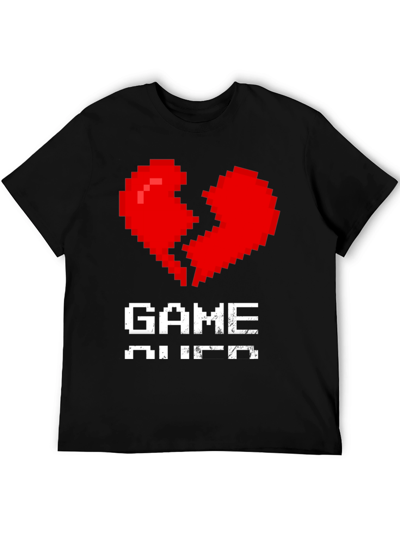 Pixel Heart Game Over T-Shirt