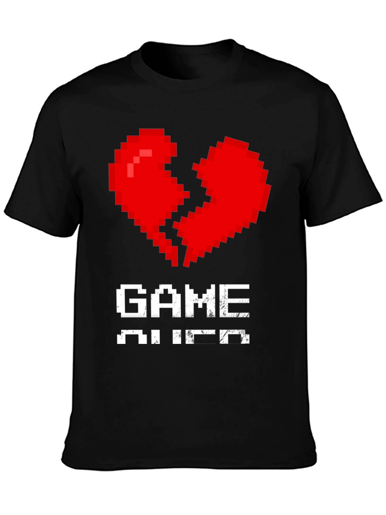 Pixel Heart Game Over T-Shirt