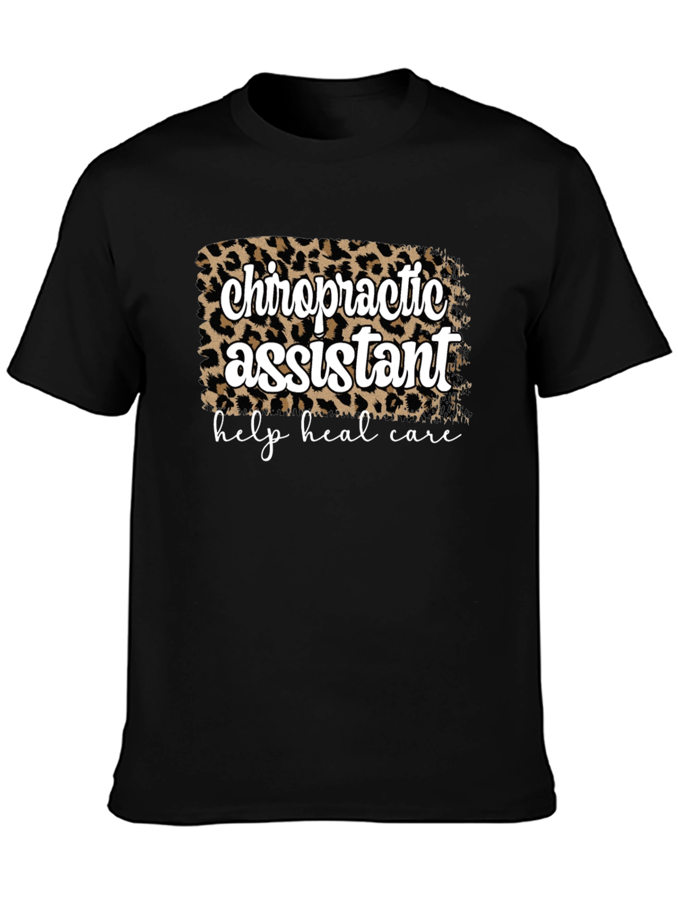 Chiropractic Assistant Leopard Print T-Shirt