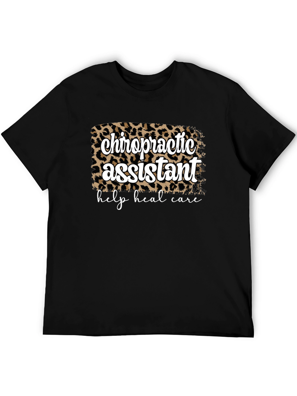 Chiropractic Assistant Leopard Print T-Shirt
