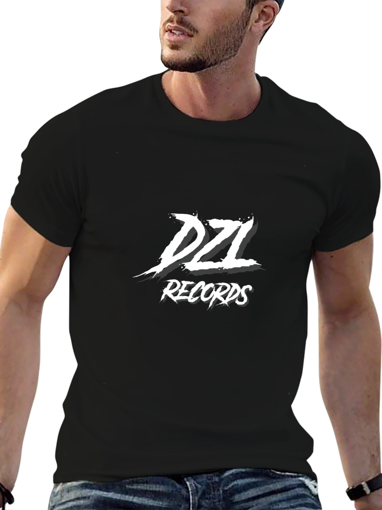 Dzl Records Black Graphic Tee