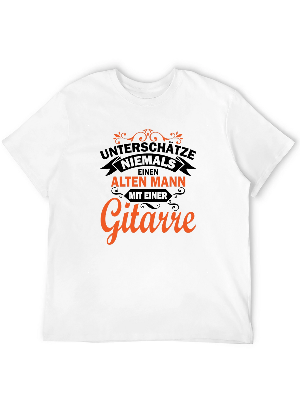 Unterschätze Niemals T-Shirt - Old Man Guitar