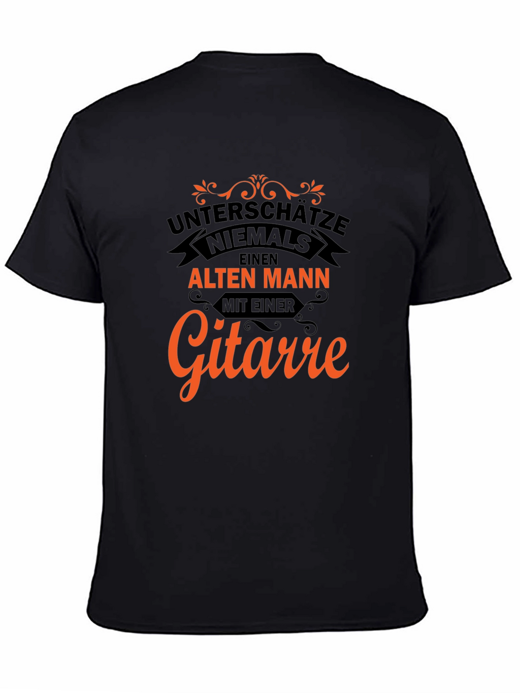 Unterschätze Niemals T-Shirt - Old Man Guitar