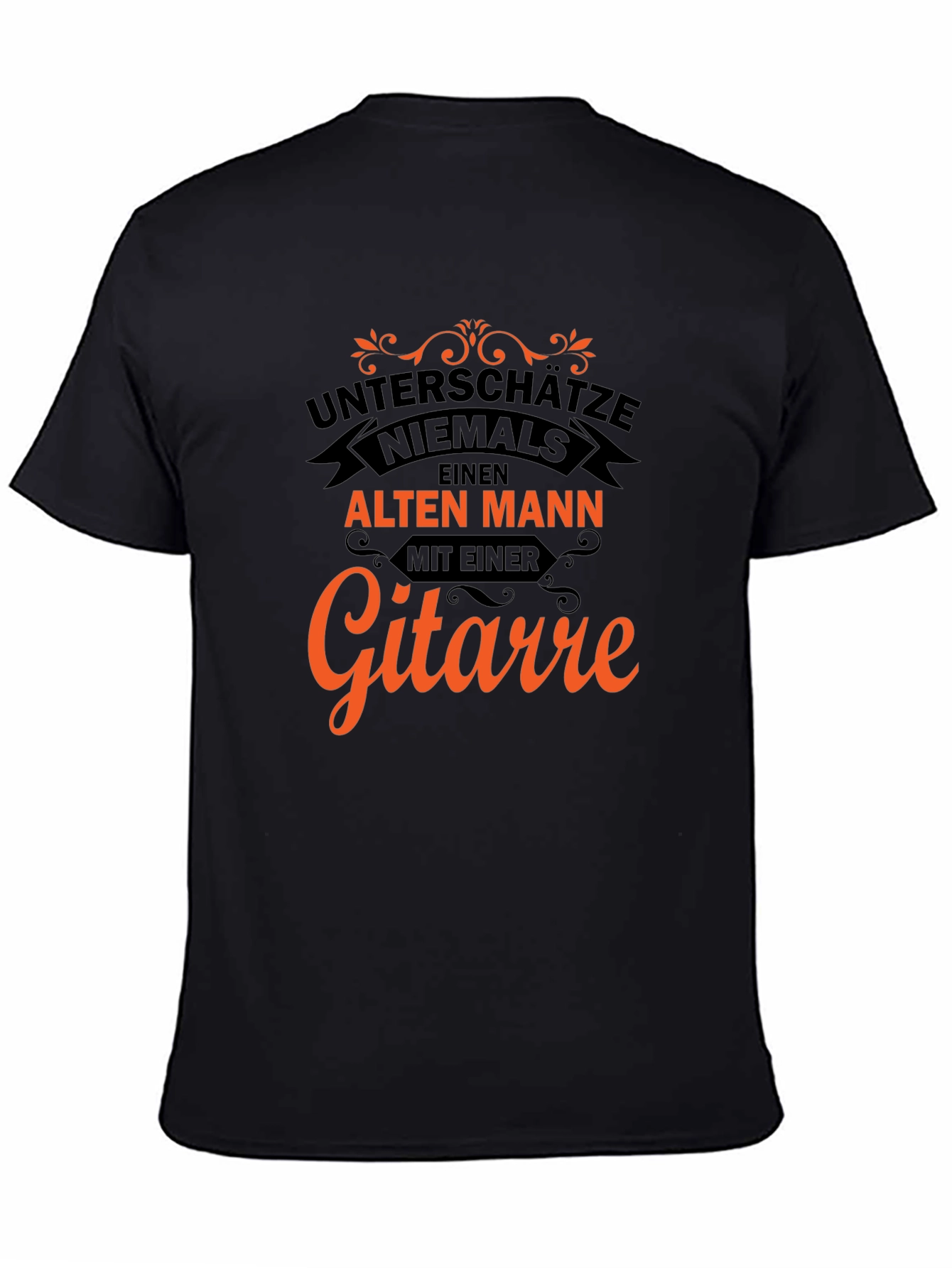 Unterschätze Niemals T-Shirt - Old Man Guitar