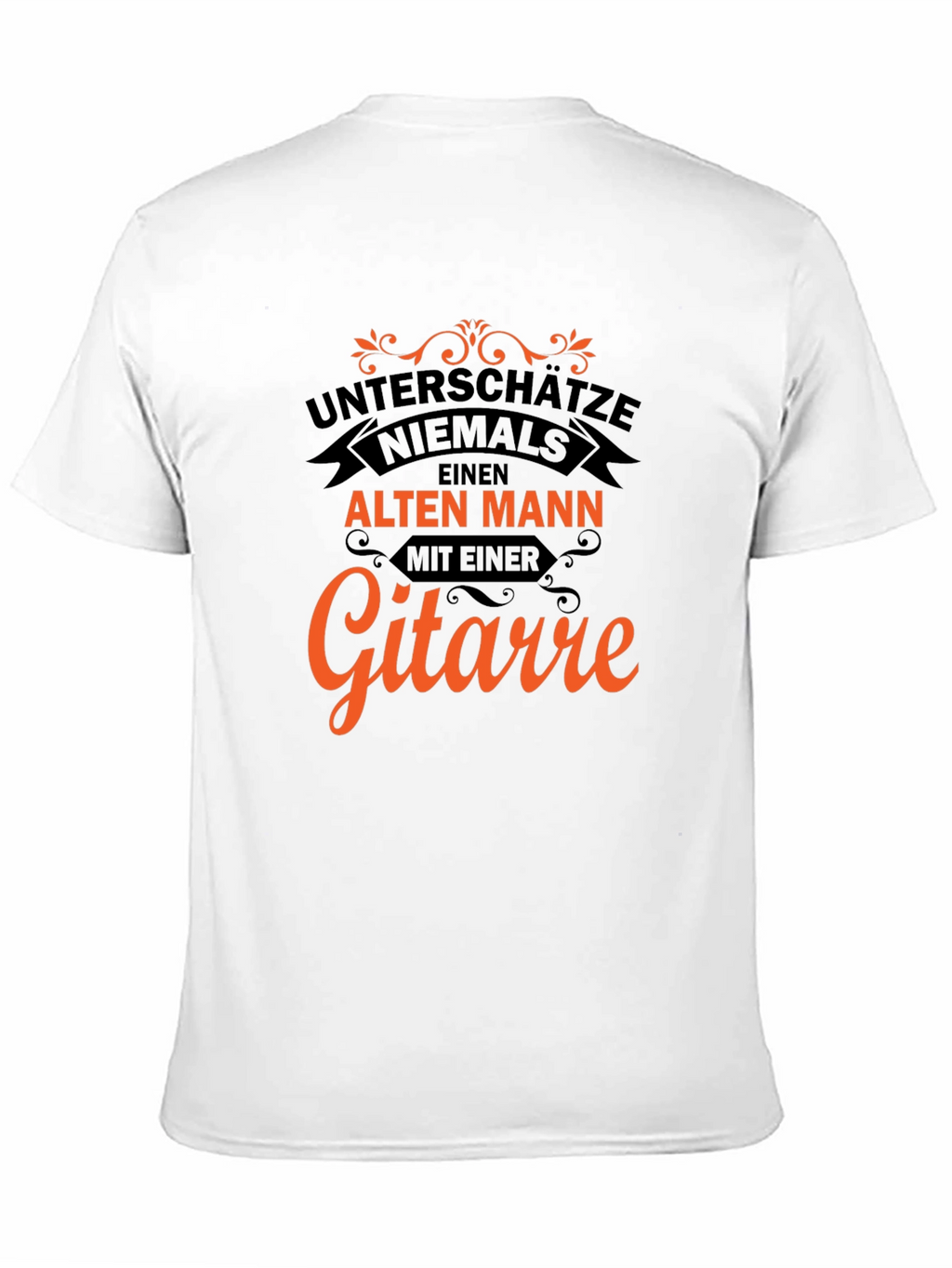 Unterschätze Niemals T-Shirt - Old Man Guitar