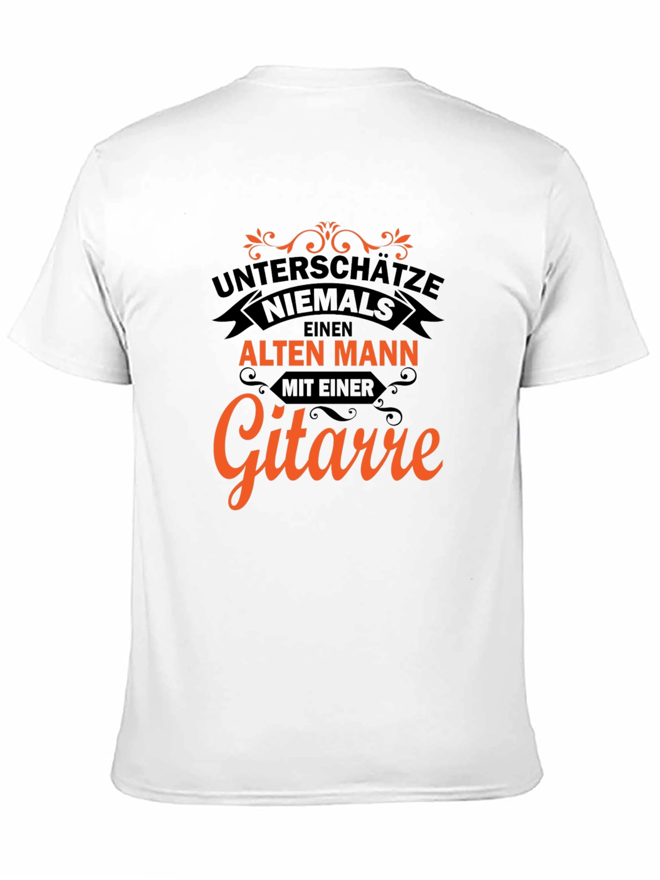 Unterschätze Niemals T-Shirt - Old Man Guitar