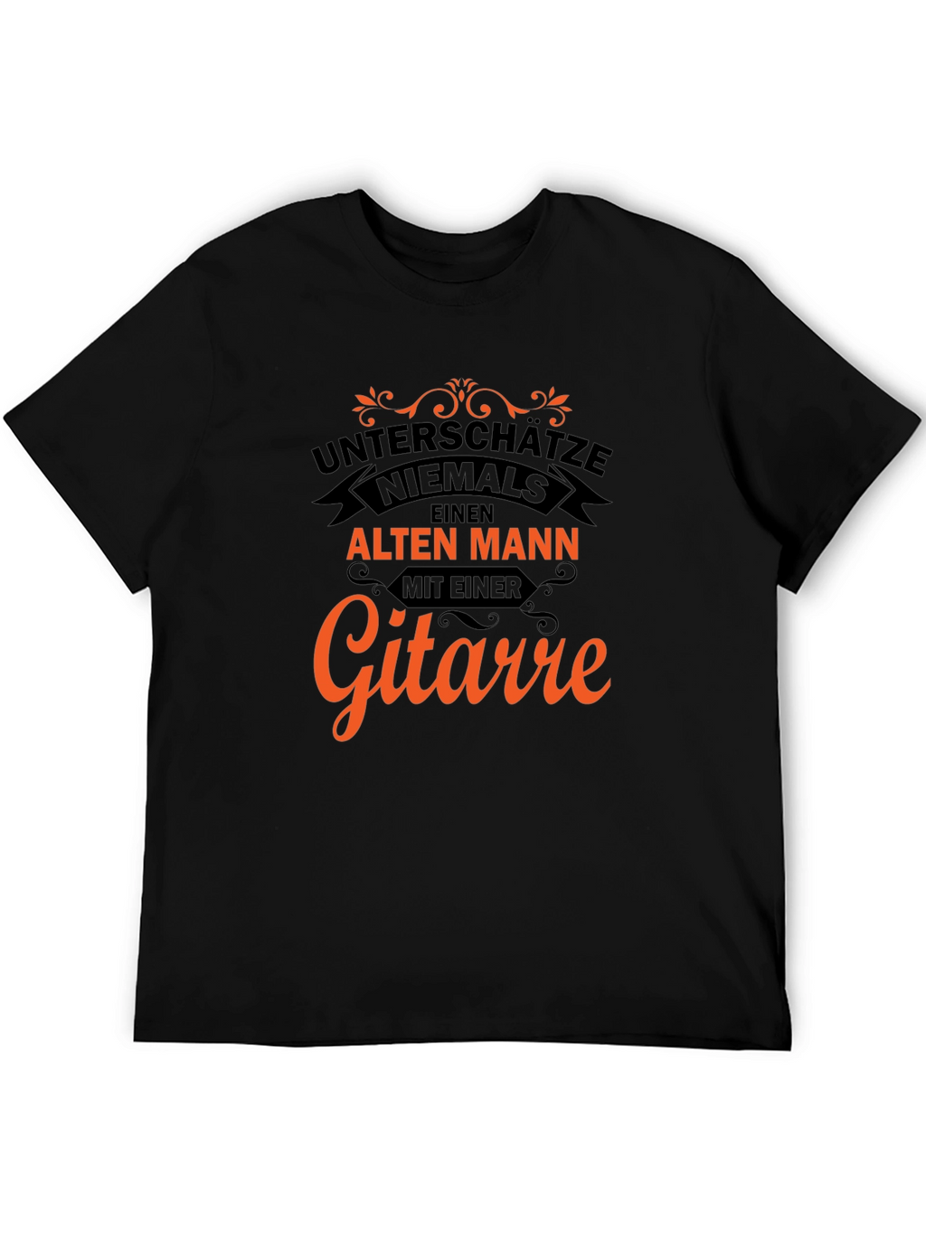 Unterschätze Niemals T-Shirt - Old Man Guitar
