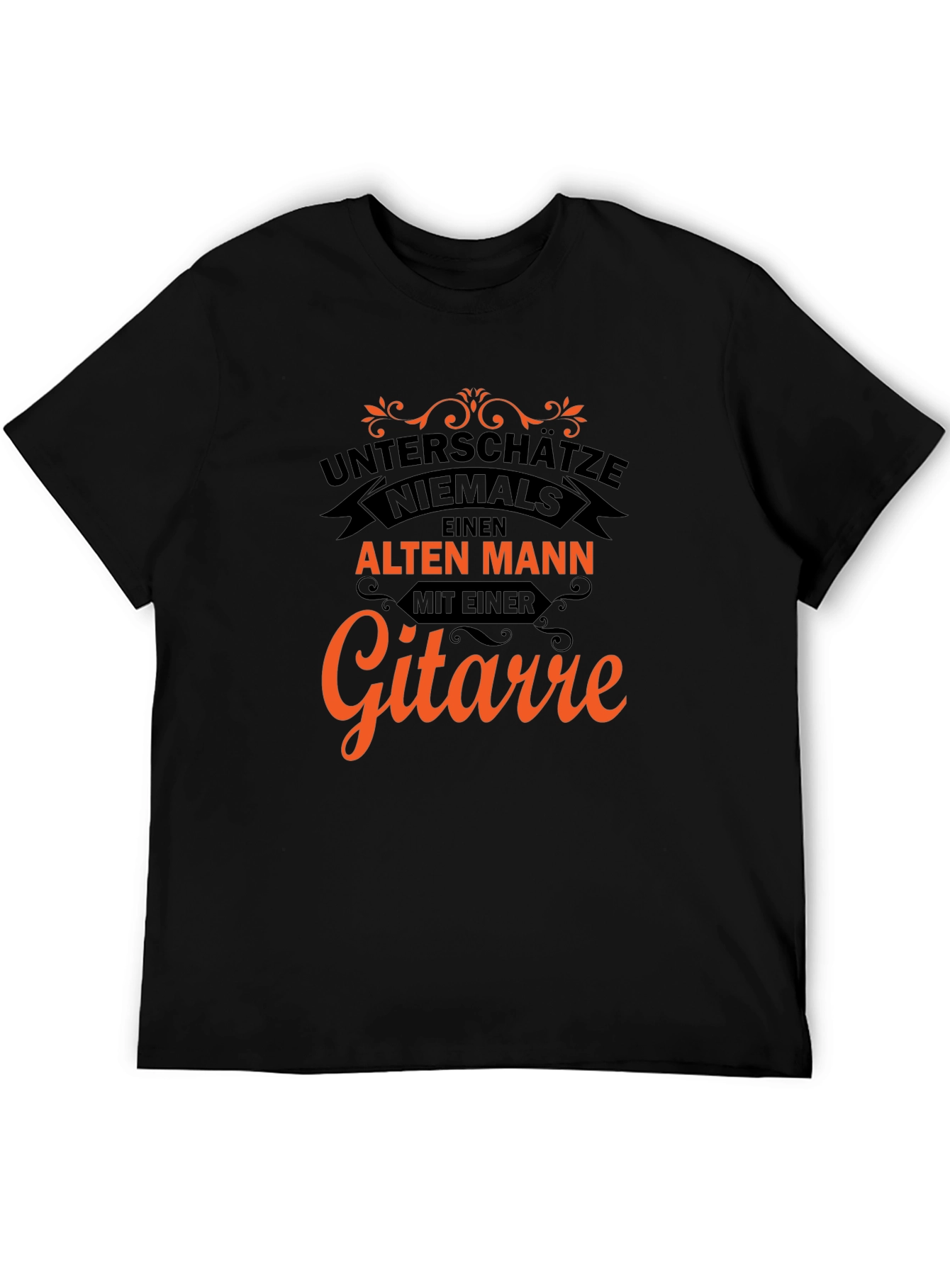 Unterschätze Niemals T-Shirt - Old Man Guitar