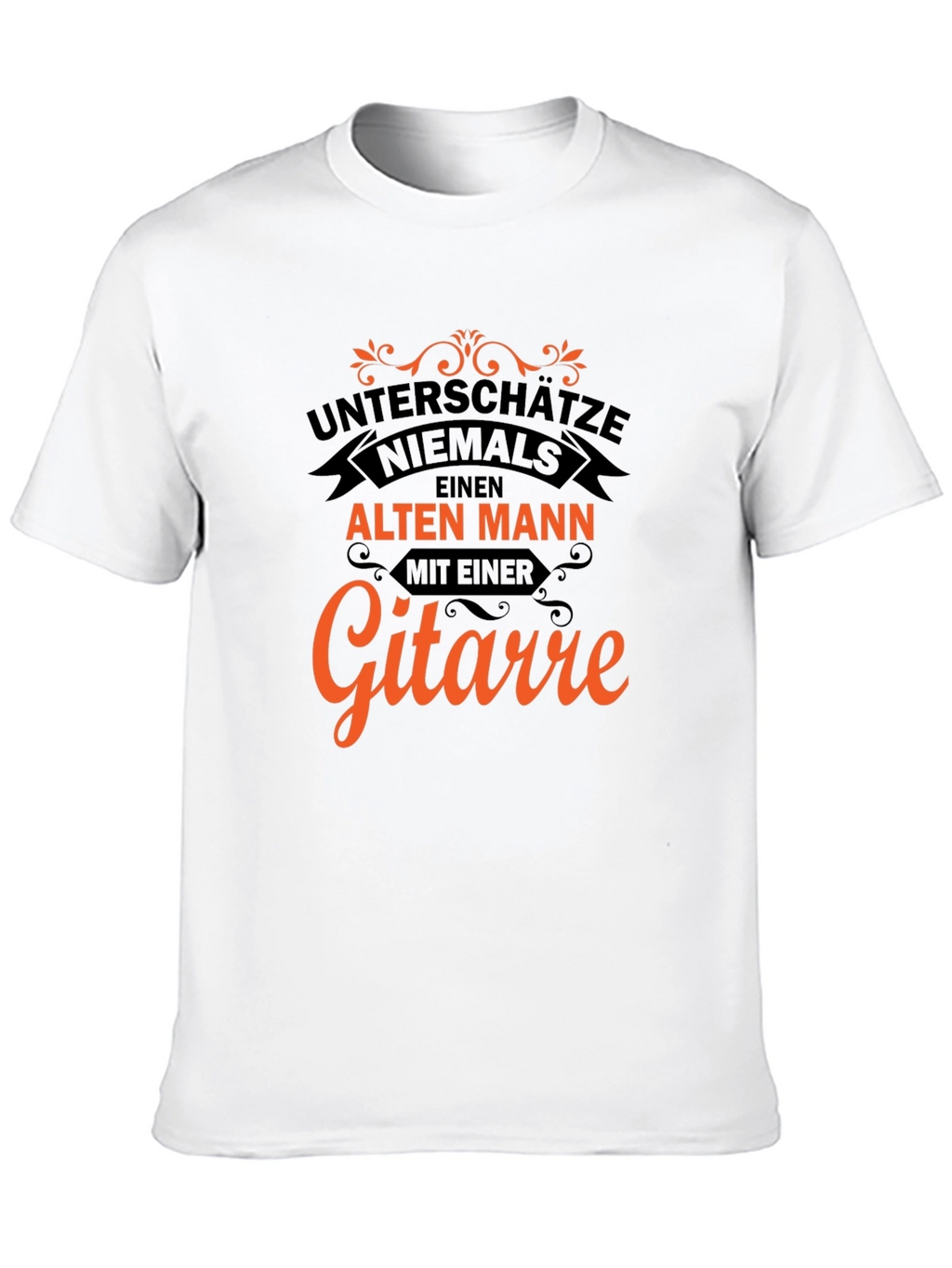 Unterschätze Niemals T-Shirt - Old Man Guitar