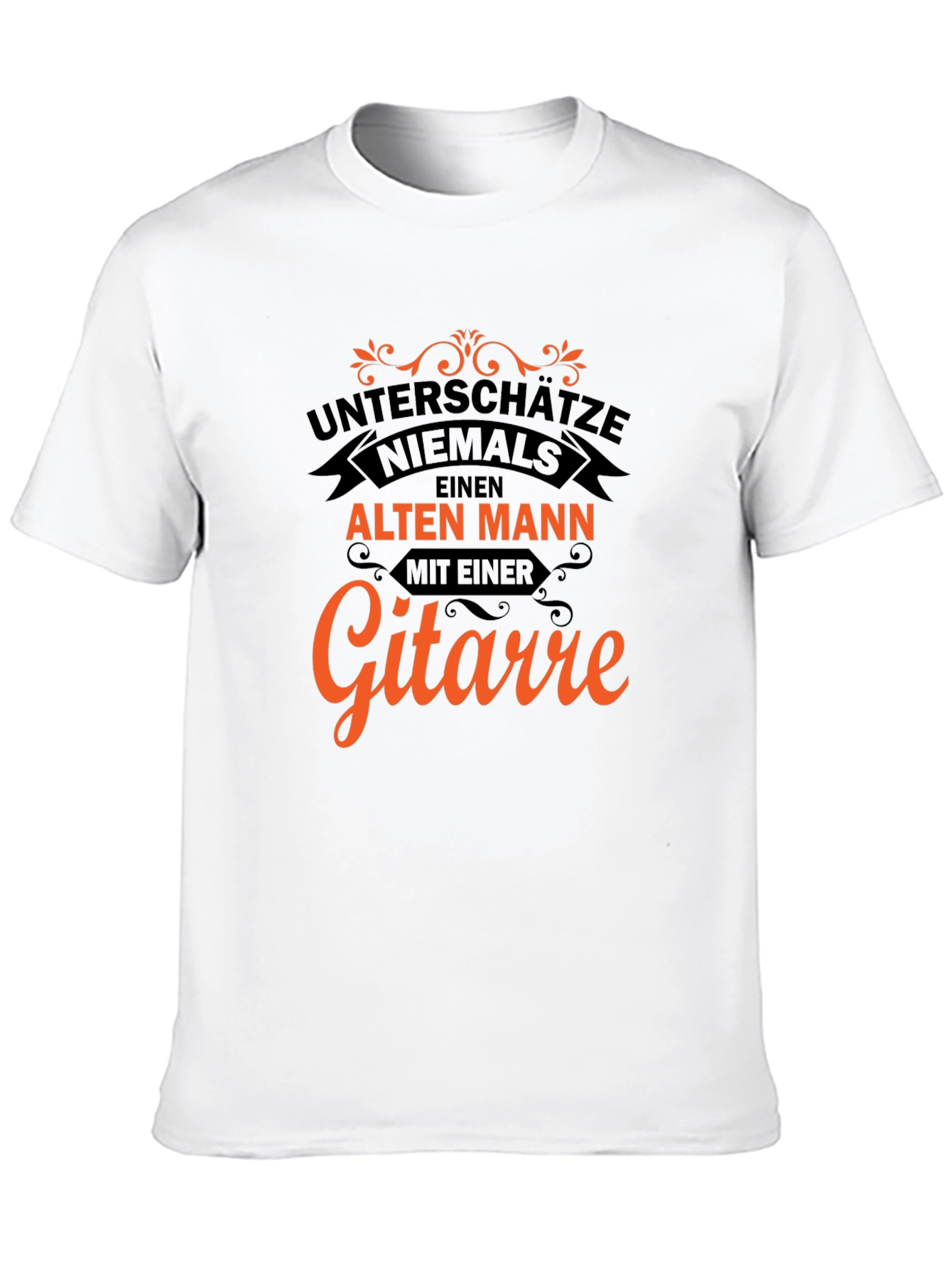 Unterschätze Niemals T-Shirt - Old Man Guitar