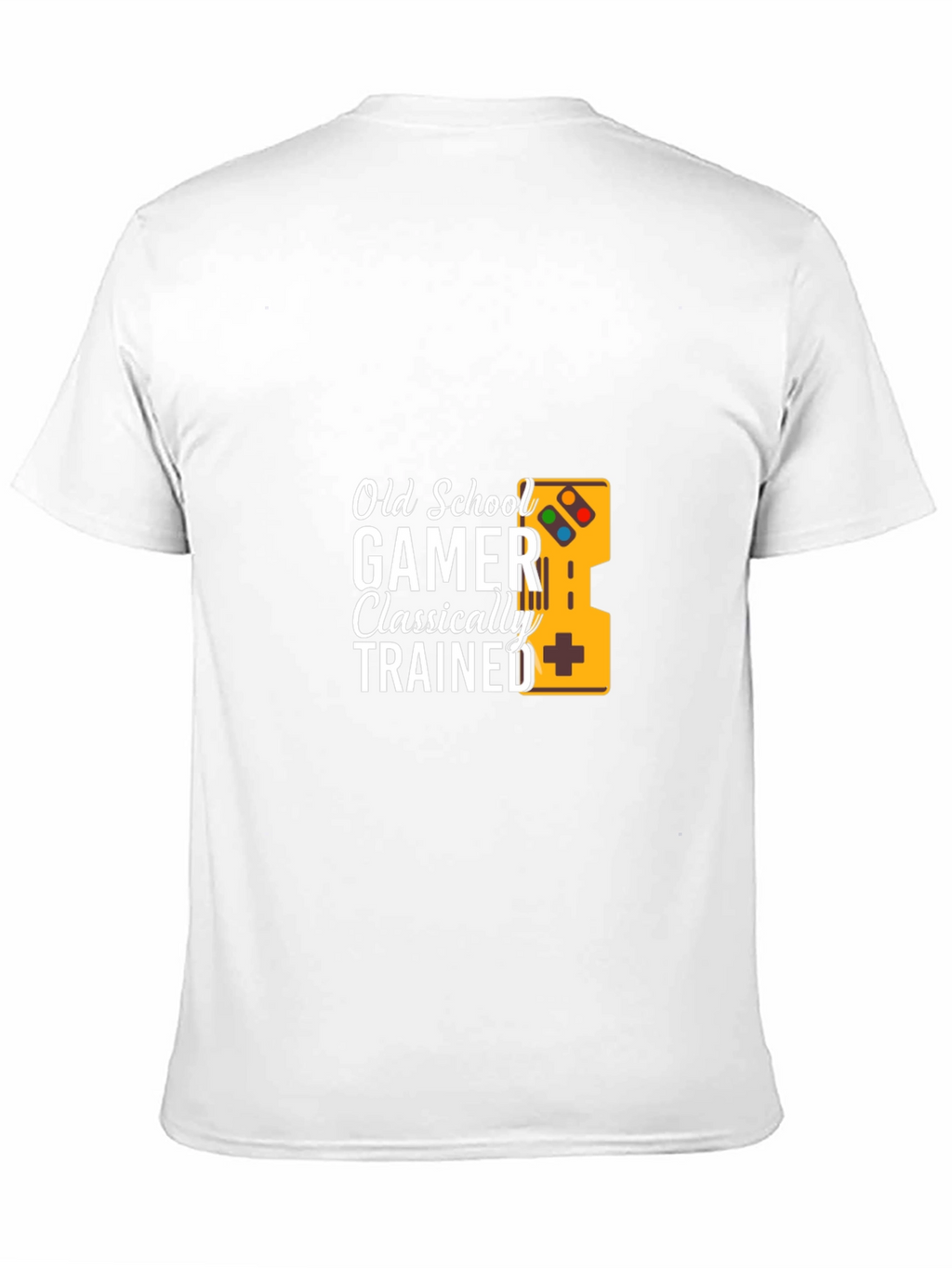 Old School Gamer Classically Trained Black T-Shirt