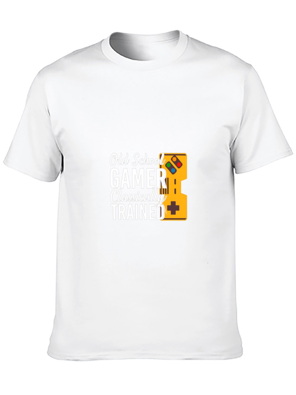 Old School Gamer Classically Trained Black T-Shirt