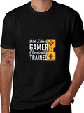Old School Gamer Classically Trained Black T-Shirt