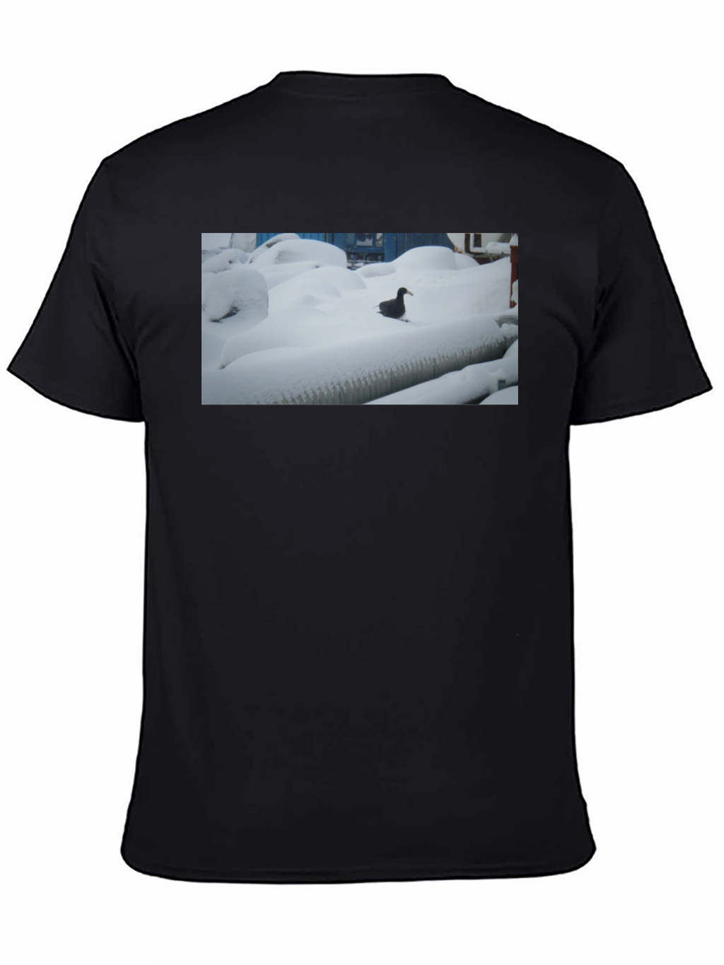 Duck in Snow Black T-Shirt