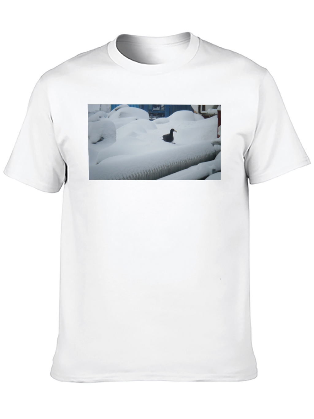 Duck in Snow Black T-Shirt