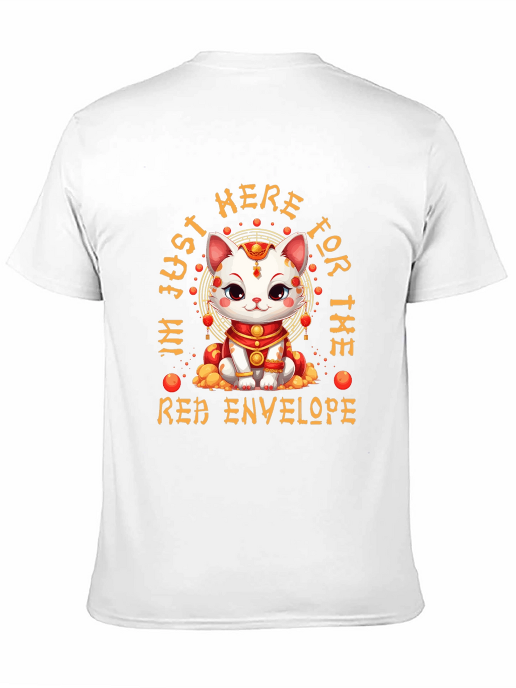 Lucky Cat Red Envelope T-Shirt - Lunar New Year