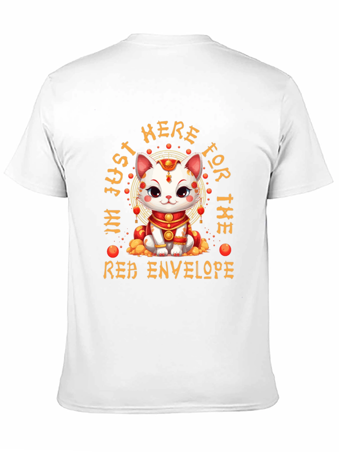Lucky Cat Red Envelope T-Shirt - Lunar New Year