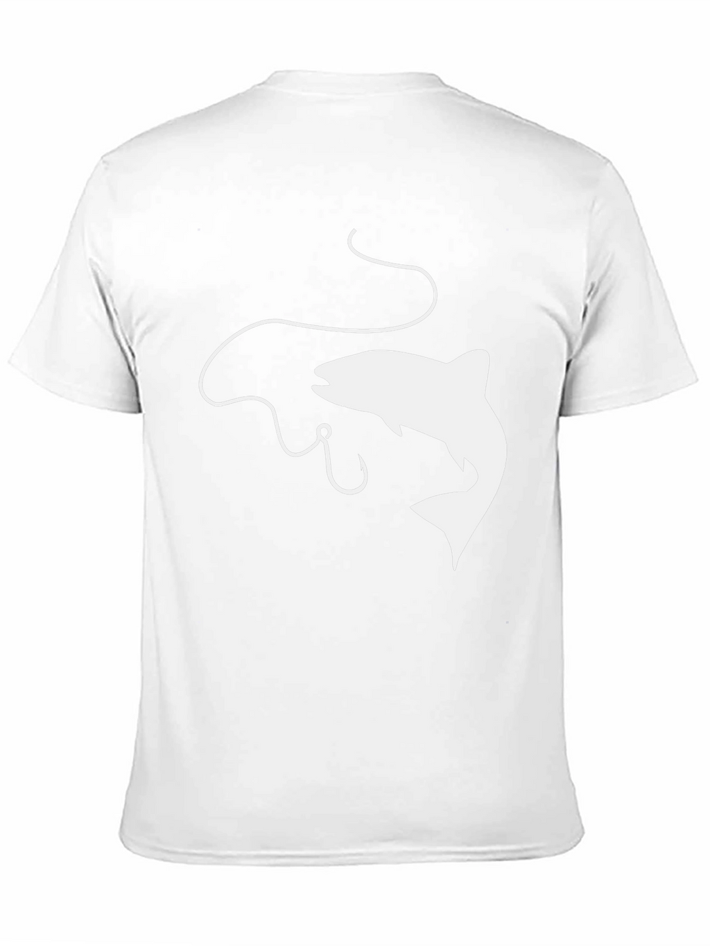 Fishing Graphic Tee - Black Cotton Comfort