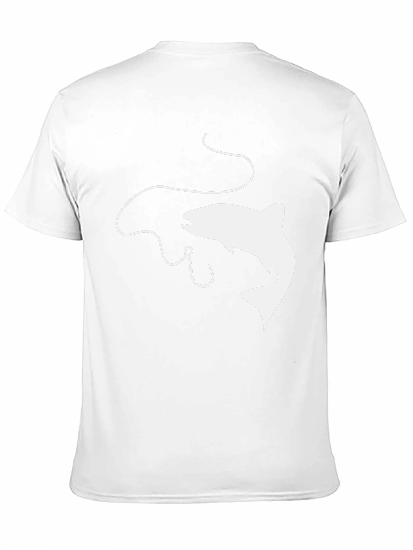Fishing Graphic Tee - Black Cotton Comfort