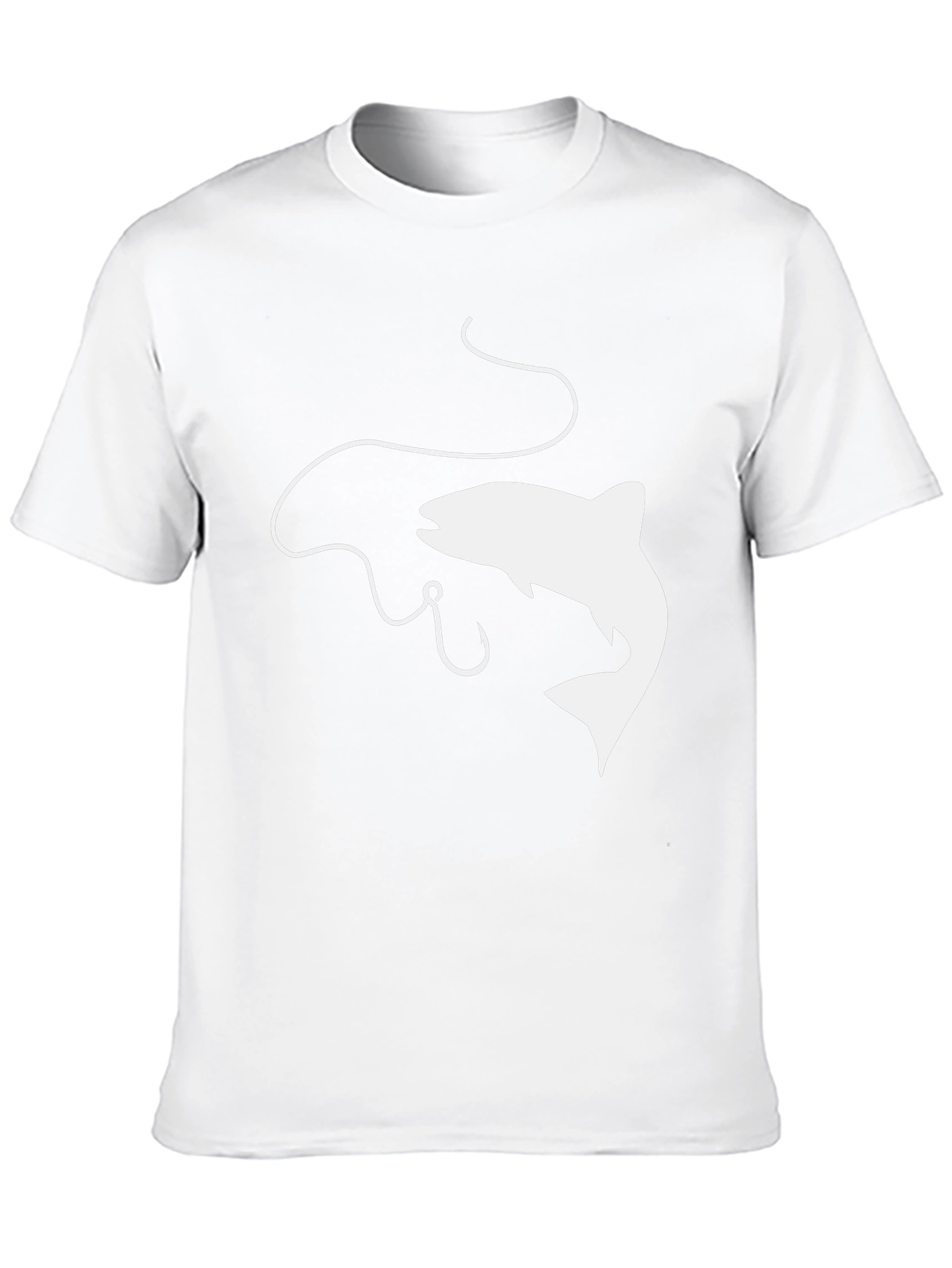 Fishing Graphic Tee - Black Cotton Comfort