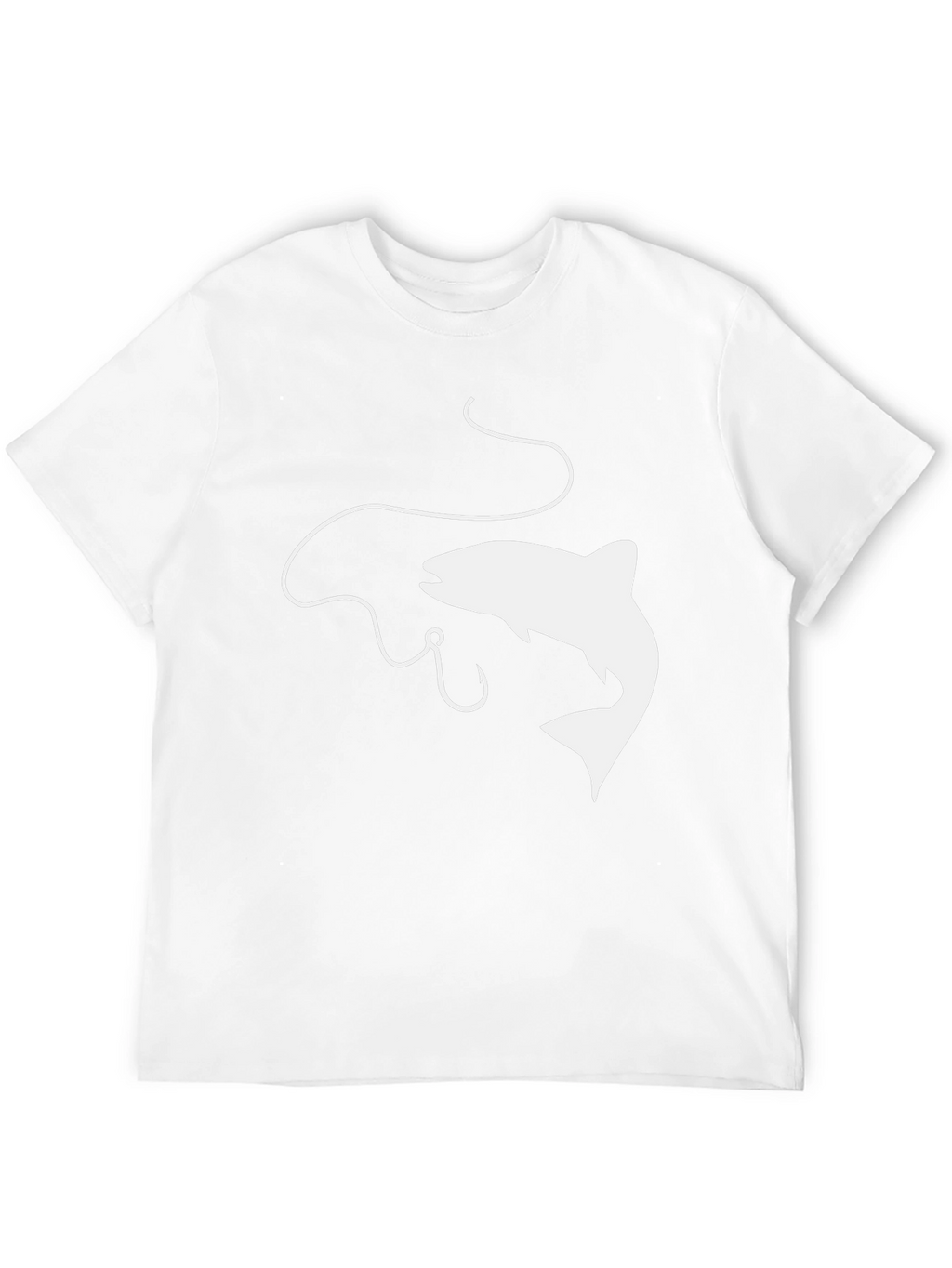 Fishing Graphic Tee - Black Cotton Comfort