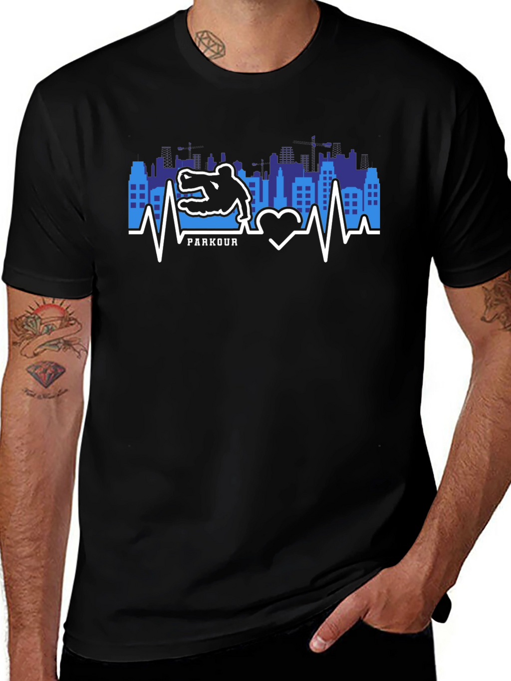 Parkour Heartbeat T-Shirt - Urban Athlete