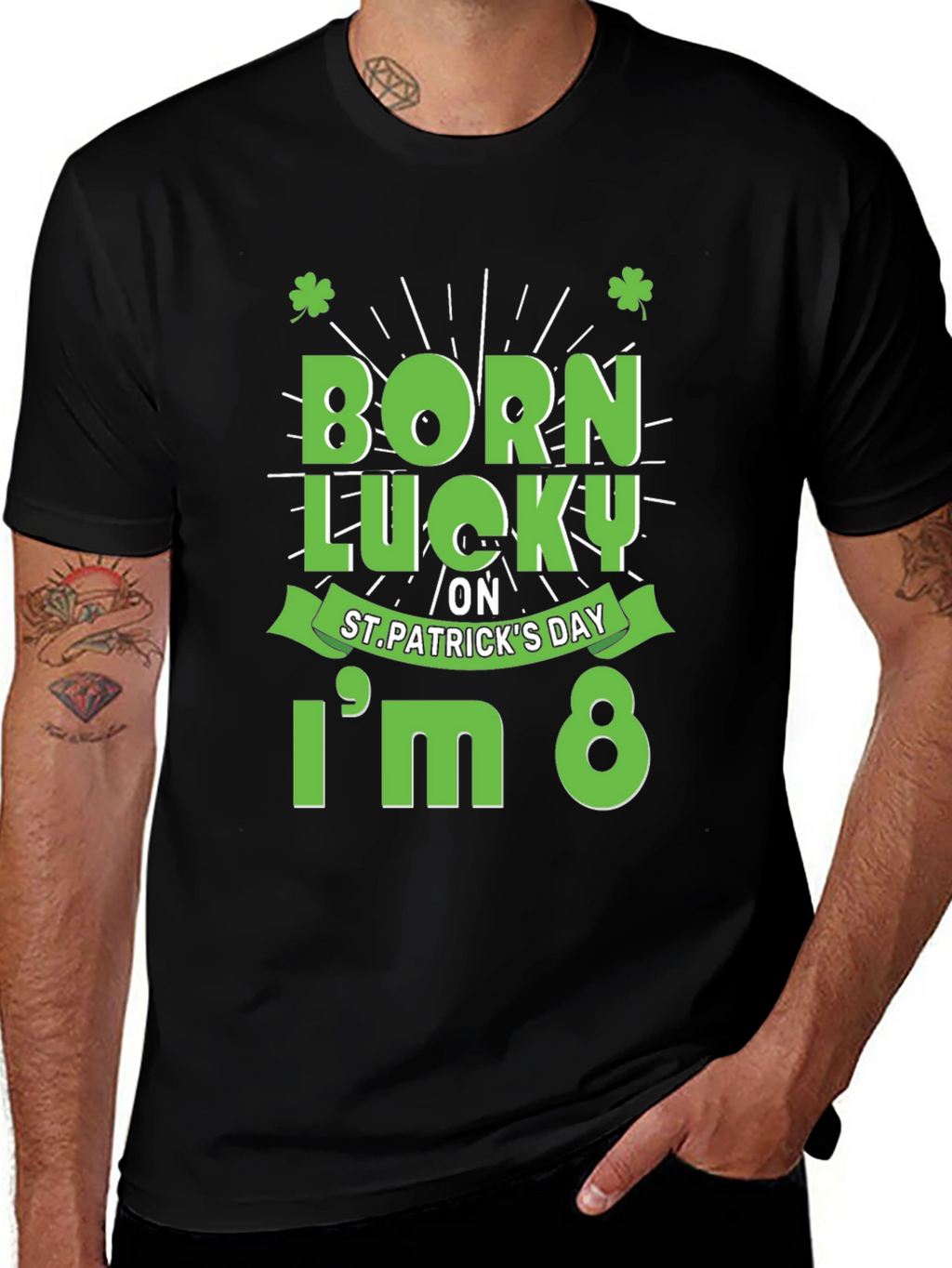 Born Lucky St. Patricks Day T-Shirt