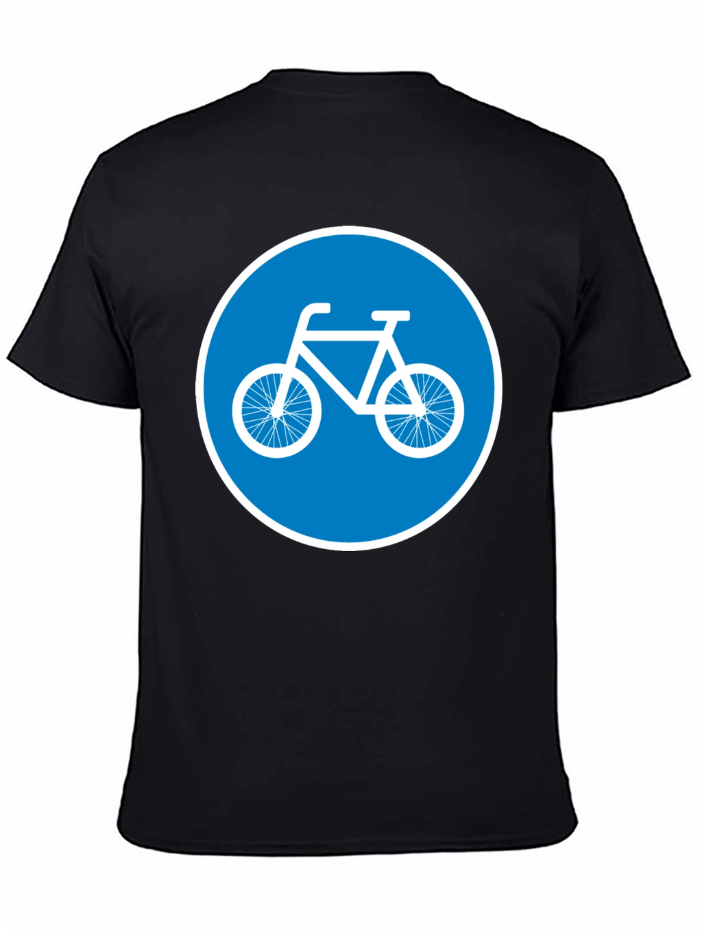 Bike Lane Symbol Tee - Cycle Path Sign T-Shirt