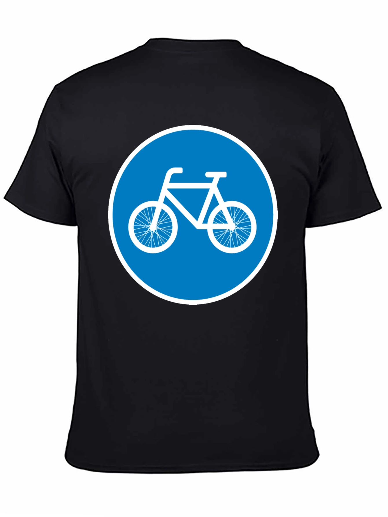 Bike Lane Symbol Tee - Cycle Path Sign T-Shirt