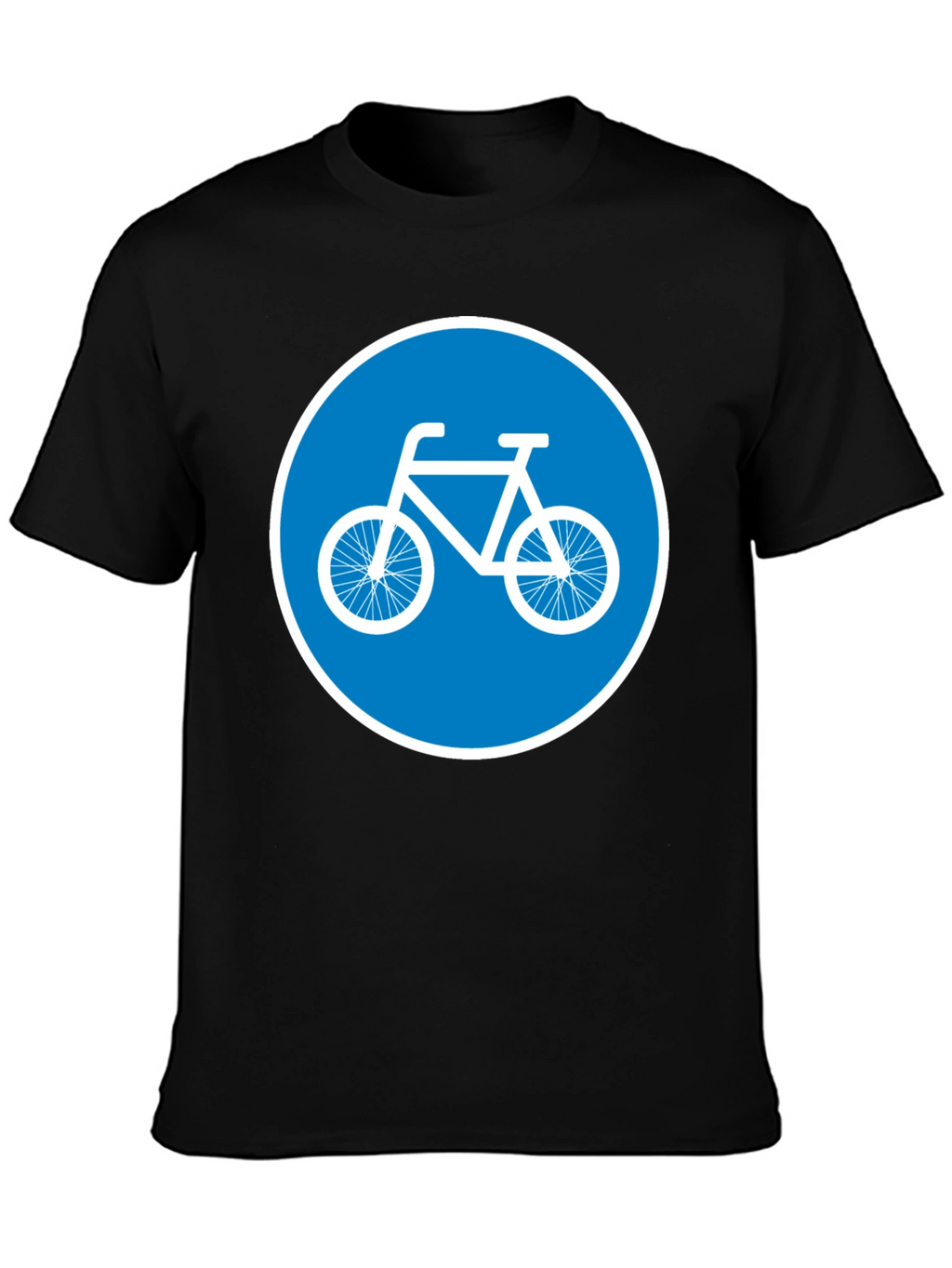 Bike Lane Symbol Tee - Cycle Path Sign T-Shirt