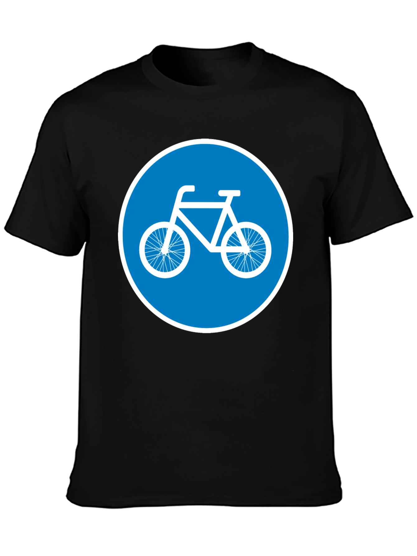 Bike Lane Symbol Tee - Cycle Path Sign T-Shirt