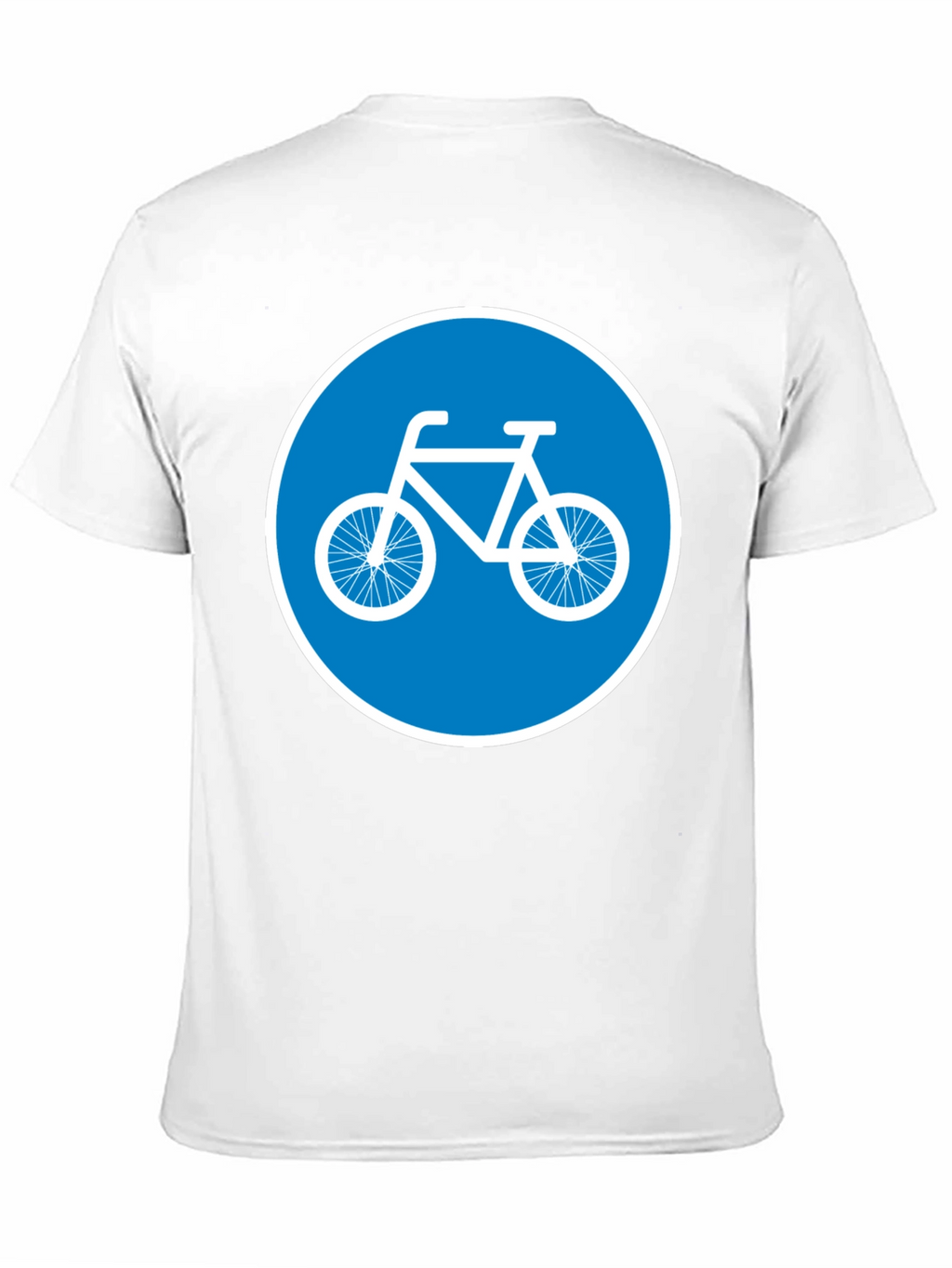 Bike Lane Symbol Tee - Cycle Path Sign T-Shirt