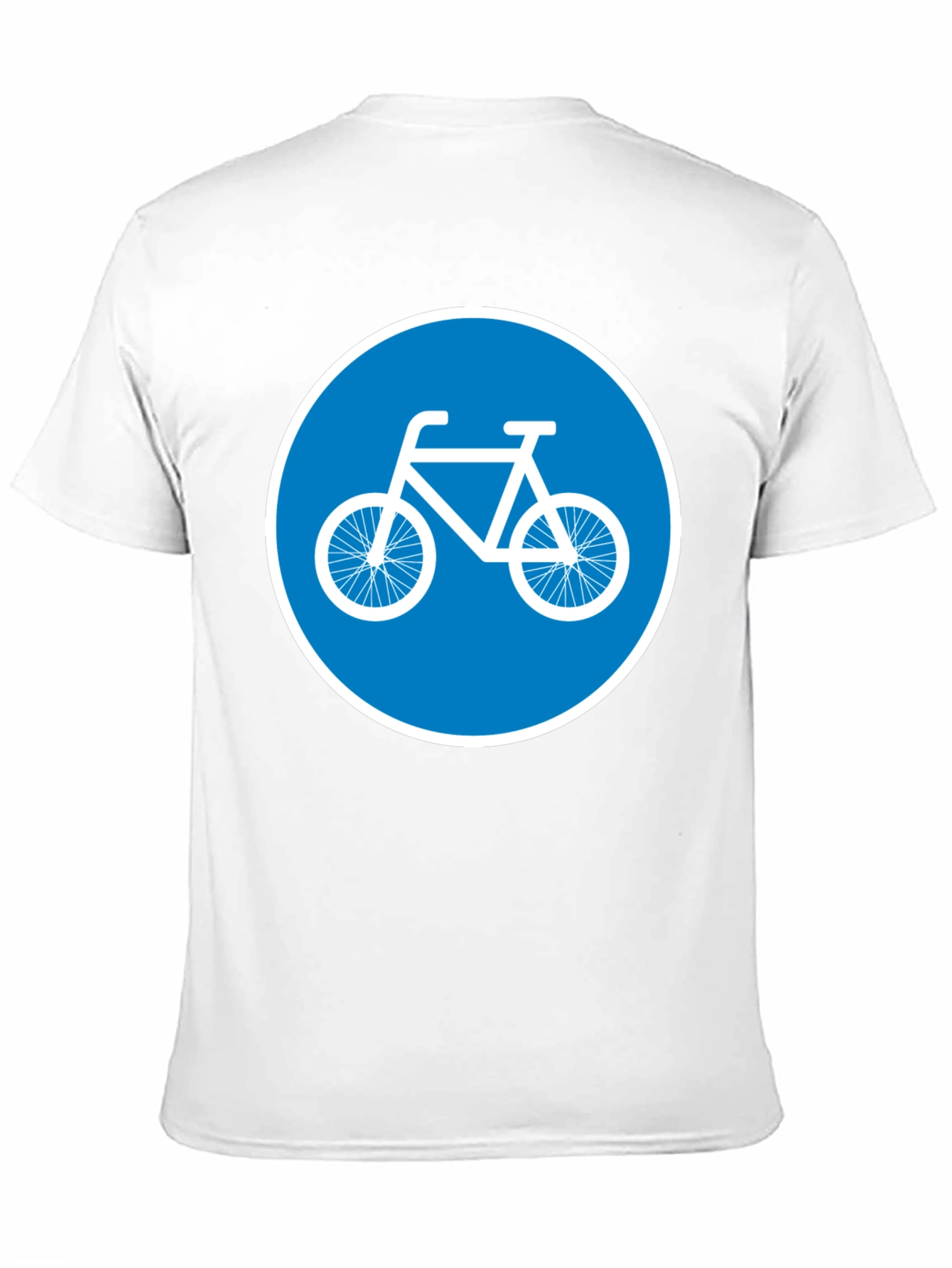 Bike Lane Symbol Tee - Cycle Path Sign T-Shirt