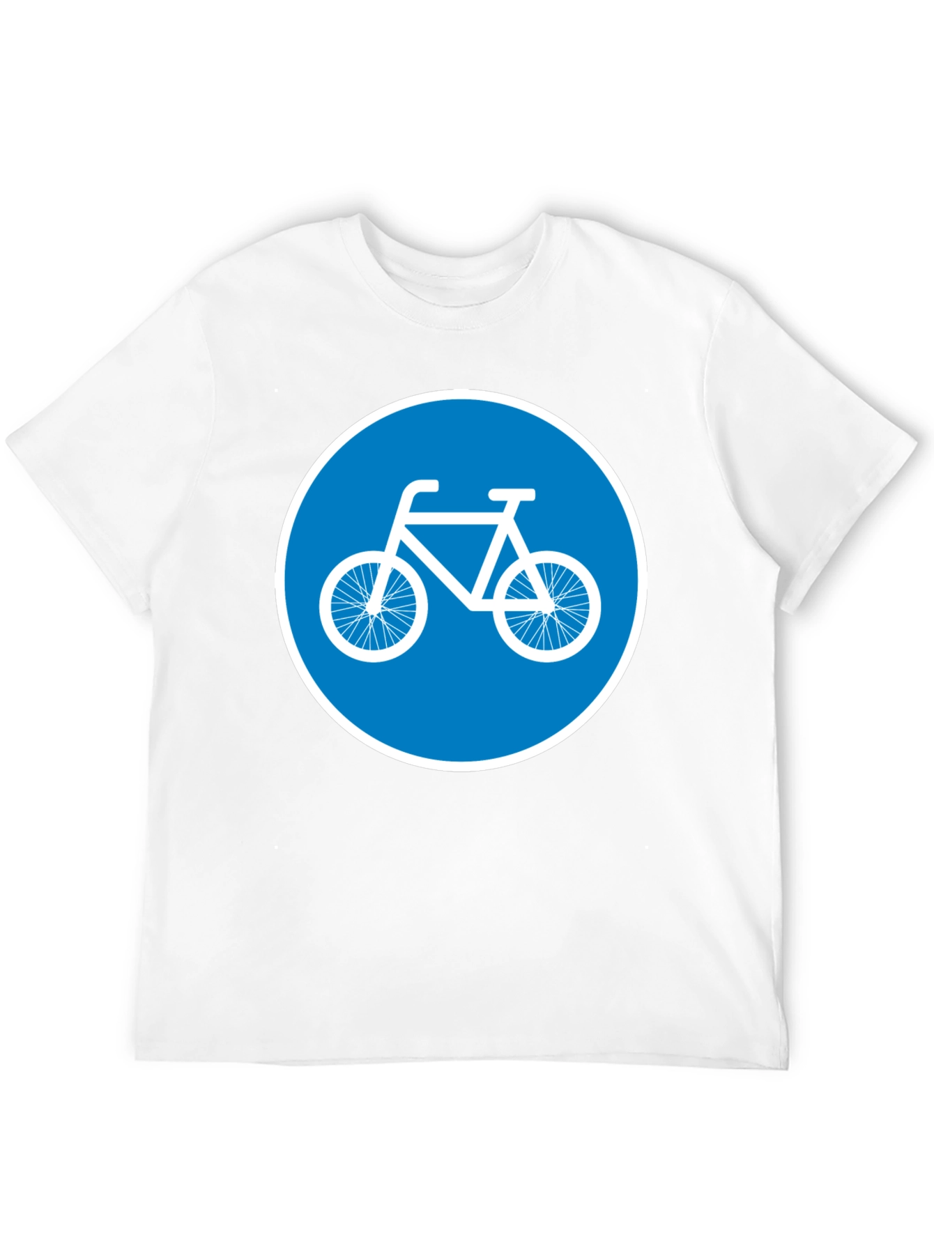 Bike Lane Symbol Tee - Cycle Path Sign T-Shirt
