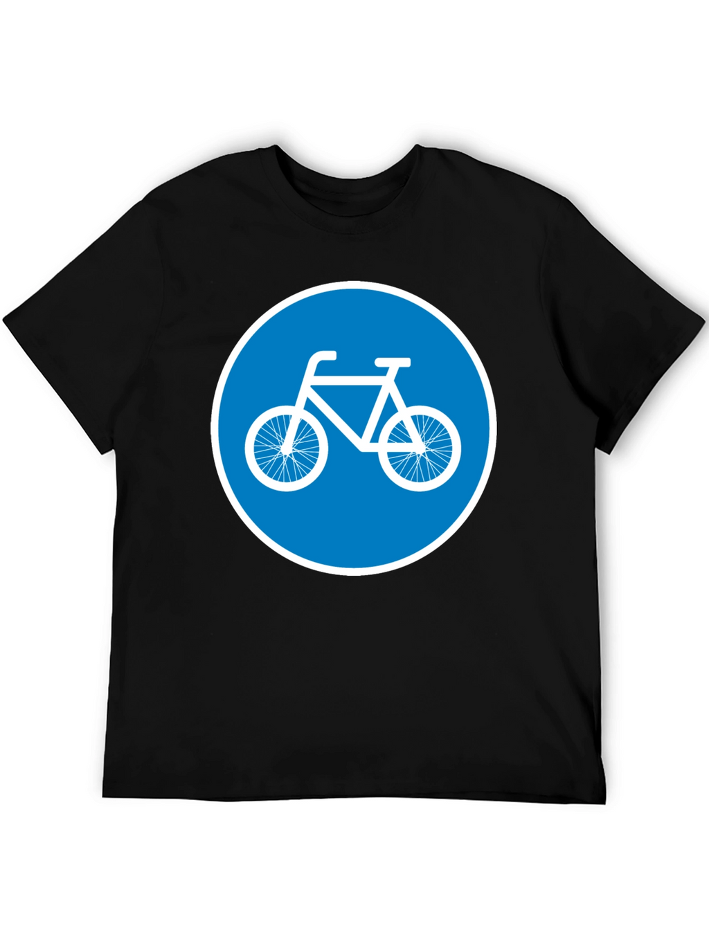 Bike Lane Symbol Tee - Cycle Path Sign T-Shirt