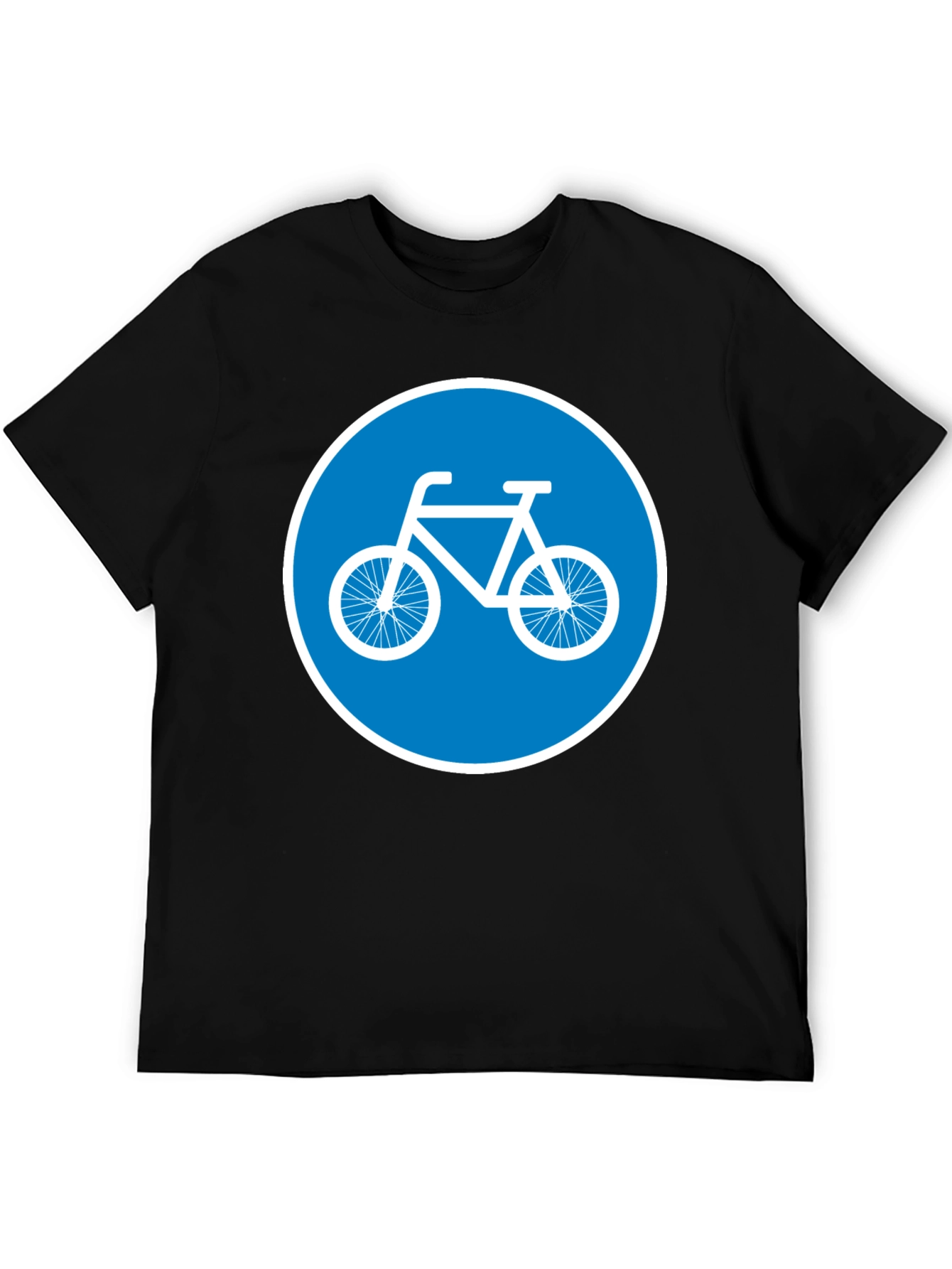 Bike Lane Symbol Tee - Cycle Path Sign T-Shirt