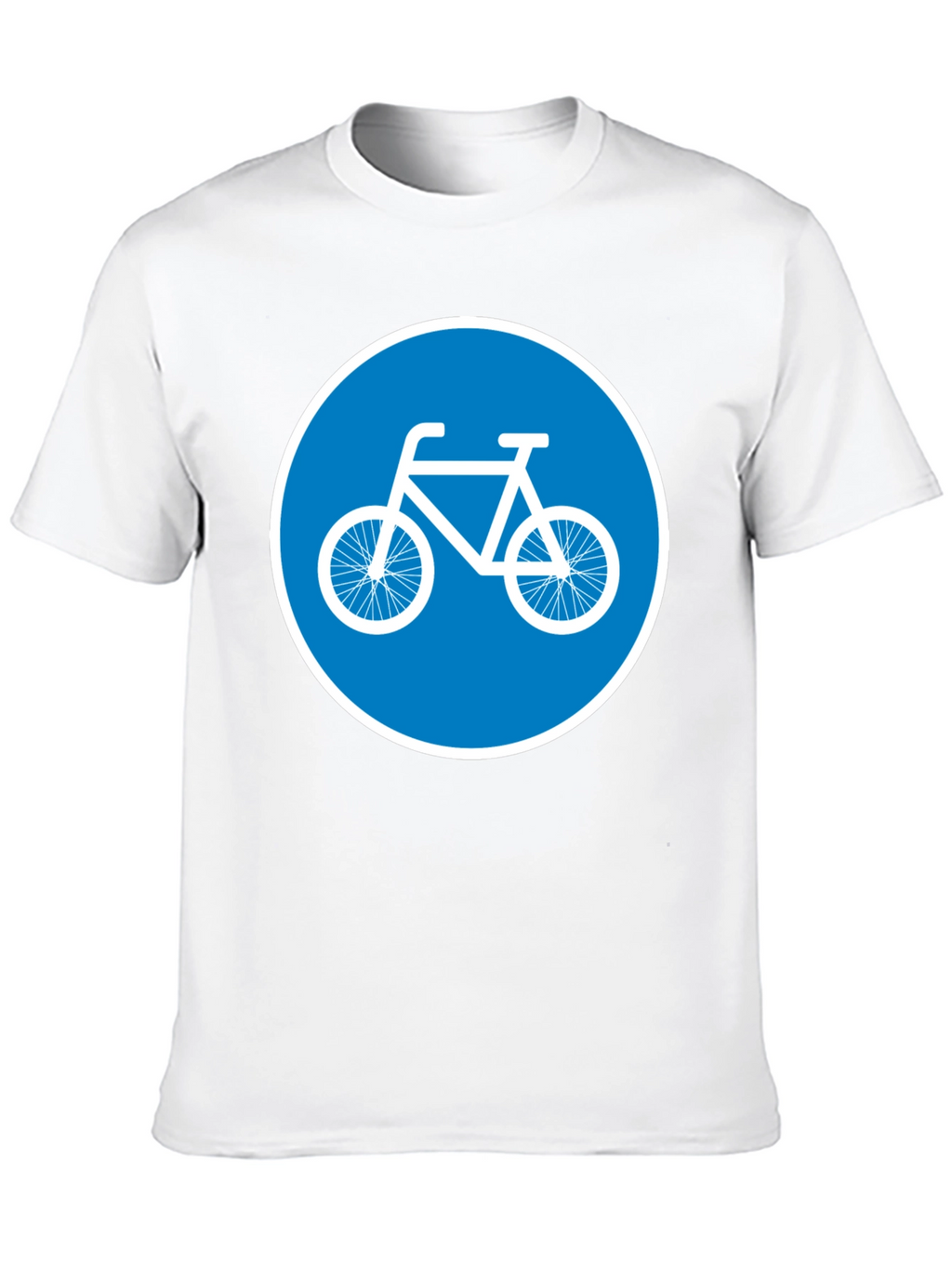 Bike Lane Symbol Tee - Cycle Path Sign T-Shirt